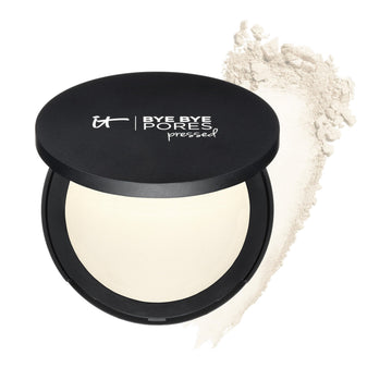 IT Cosmetics Bye Bye Pores Pressed Finishing Powder - Universal Translucent Shade - Contains Anti-Aging Peptides, Hydrolyzed Collagen & Antioxidants - 0.31 oz IT Cosmetics buy supplements canada