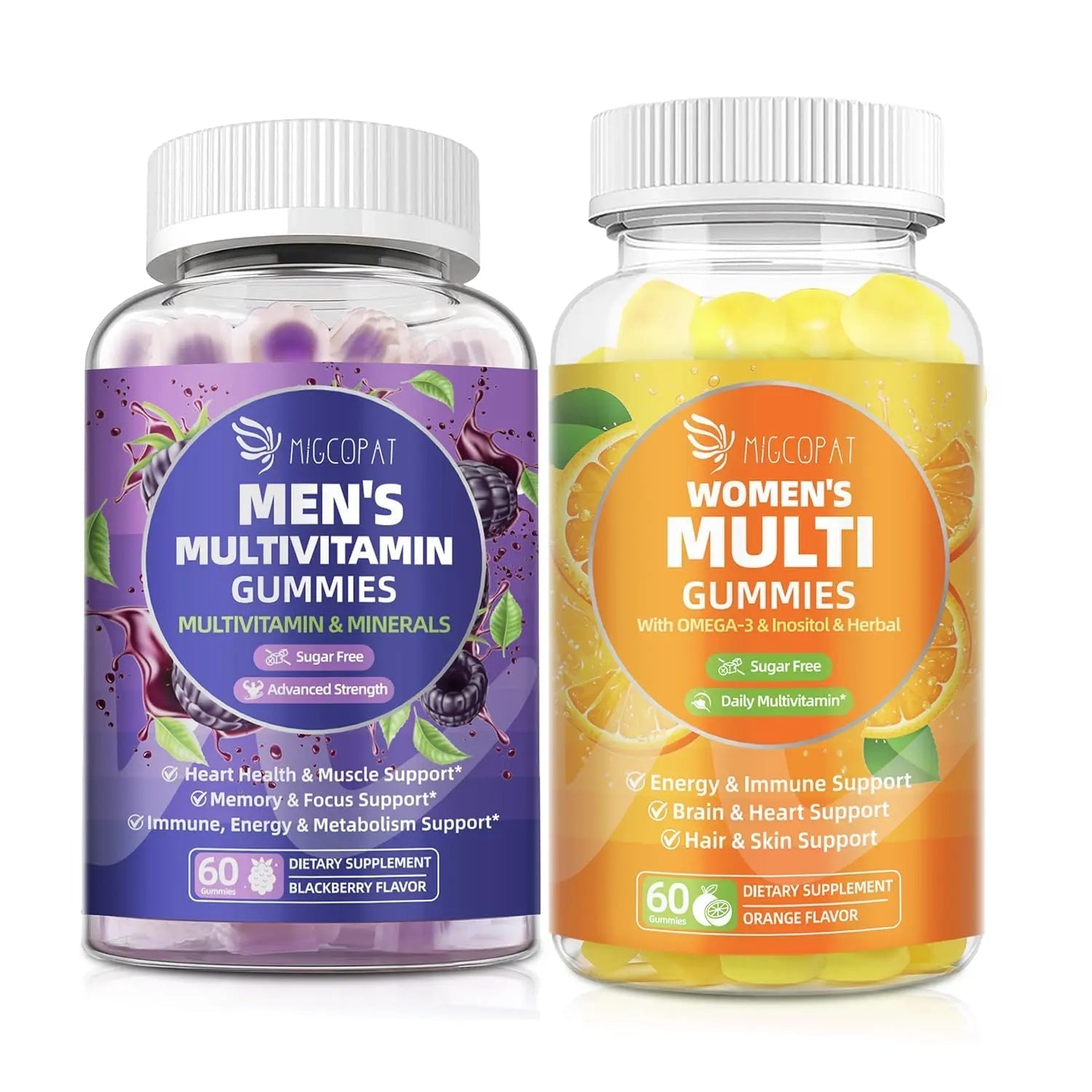 Migcopat Men & Women Multivitamin Gummies Buddles - Power Couple Nutrition Pack Migcopat buy supplements canada