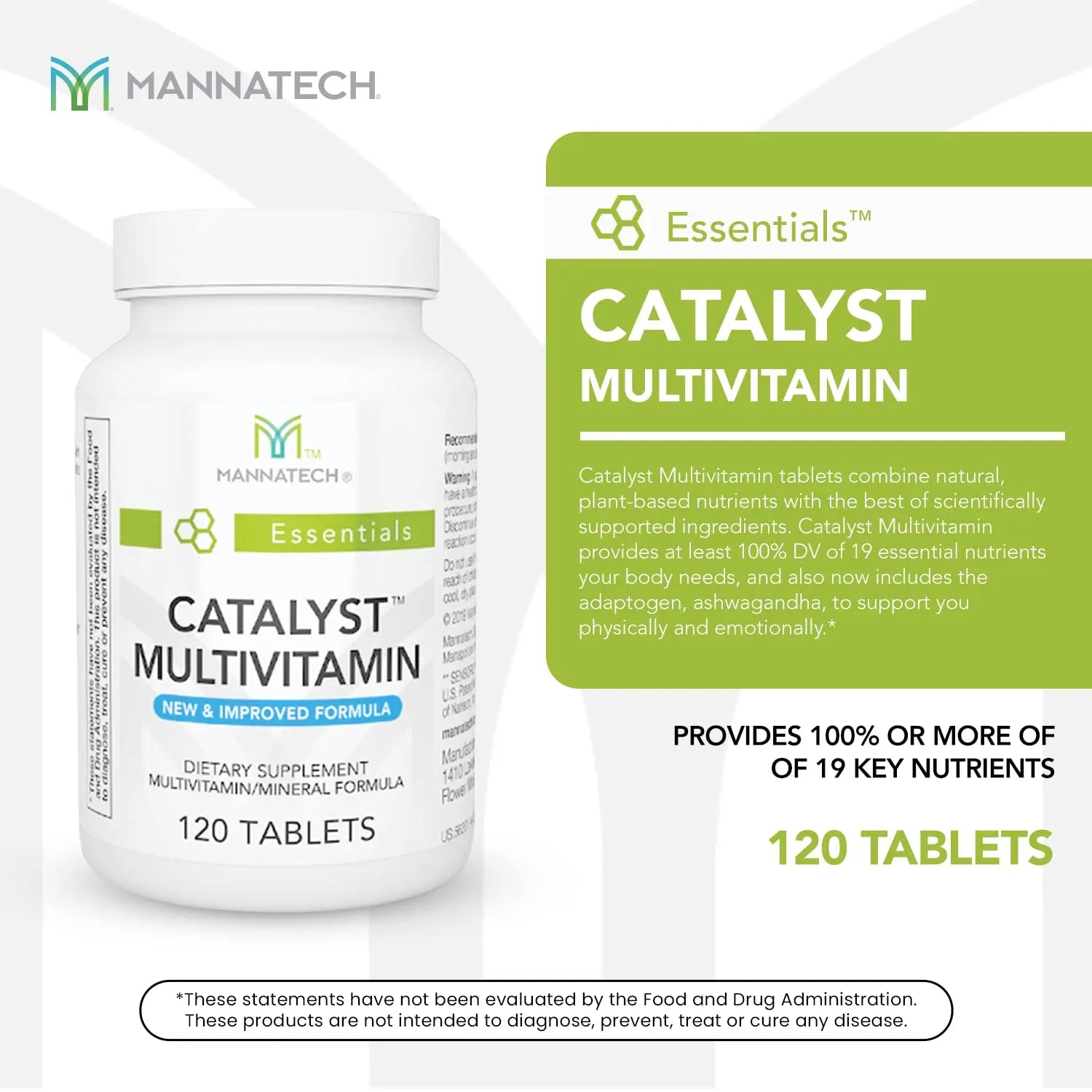 Mannatech Catalyst Multivitamin 120 Tablets, Maximize Your Multivitamin. Provides Antioxidants Vitamin A, Vitamin C, and Vitamin E Mannatech buy supplements canada