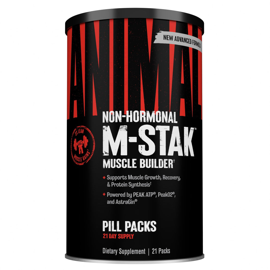Animal M-Stak - Muscle Builder and Anabolic Mass Gainer Supplement for Bodybuilding - Lean Muscle Growth, Amino Complex and Pre Workout Energy, 21 Packs Animal buy supplements canada