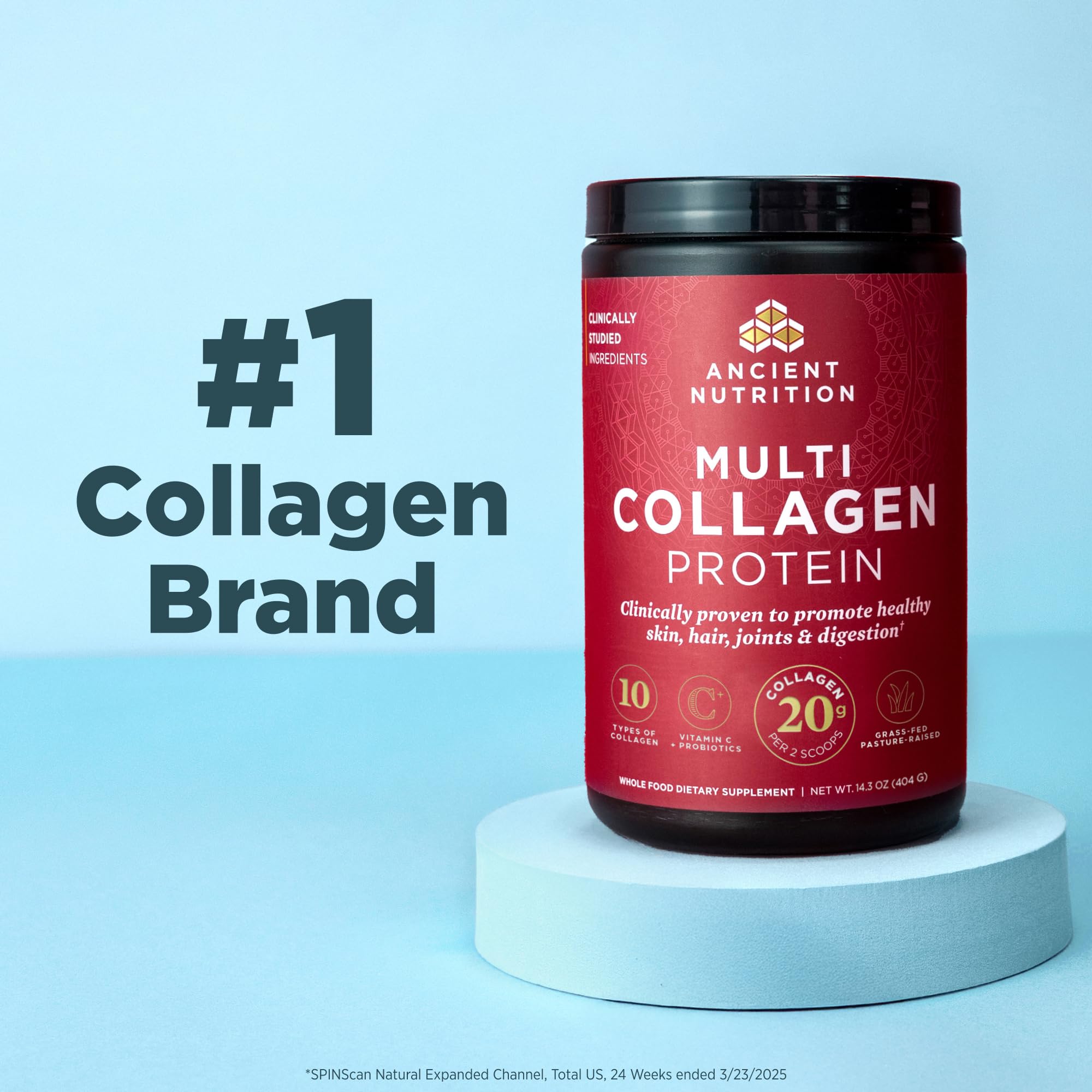 Ancient Nutrition Hydrolyzed Collagen Peptides Powder with Probiotics, Chocolate Multi Collagen Protein for Women and Men with Vitamin C, 40 Servings, Supports Skin and Nails, Gut Health, 16.65oz Ancient Nutrition buy supplements canada