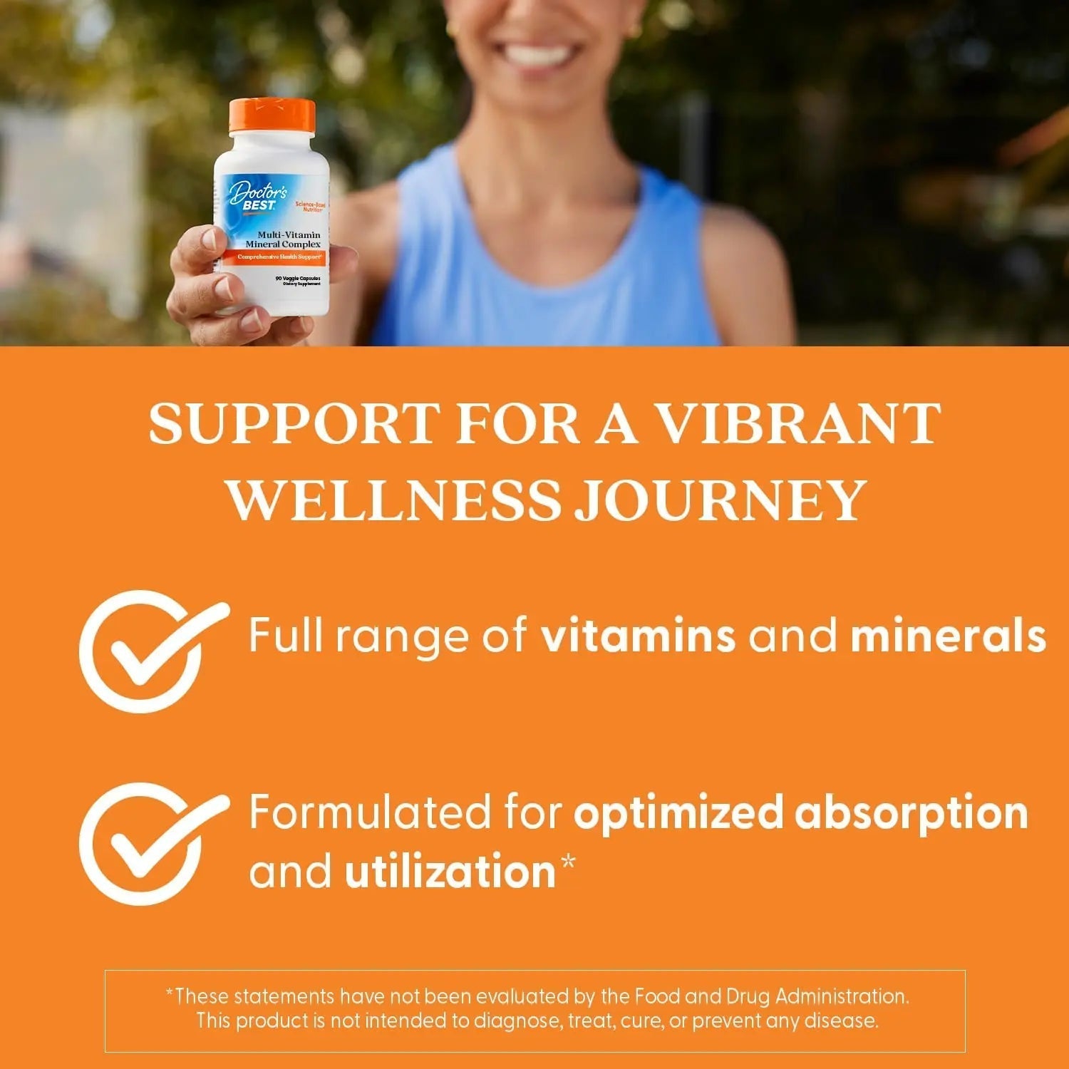 Doctors Best Multi-Vitamin Mineral Complex, Comprehensive Health Support, Non-GMO, Gluten Free, Vegan 90 Veggie Capsules Doctor's BEST buy supplements canada