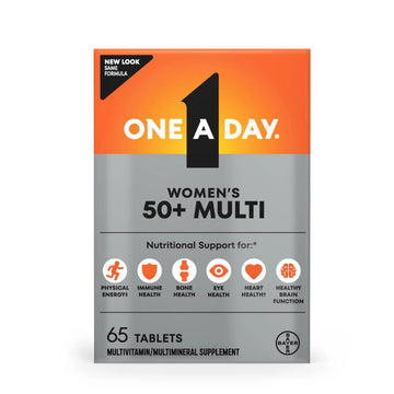 One A Day Multivitamin for Women 50 and Over Tablets, Womens Multivitamin 50 plus with Vitamins D, C, E, Zinc & Biotin, Daily Vitamins for Woman 50+, 65 Ct ONE A DAY buy supplements canada