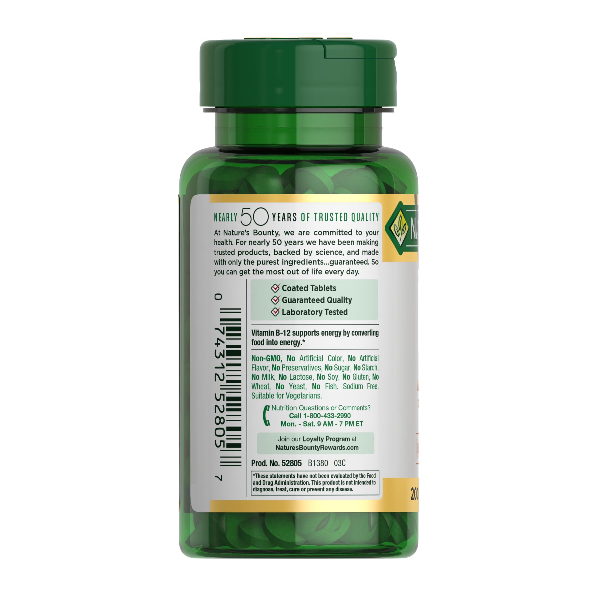 Nature's Bounty Vitamin B12 1000 mcg Supplements, Supports Energy Metabolism, 200 Ct Nature's Bounty buy supplements canada