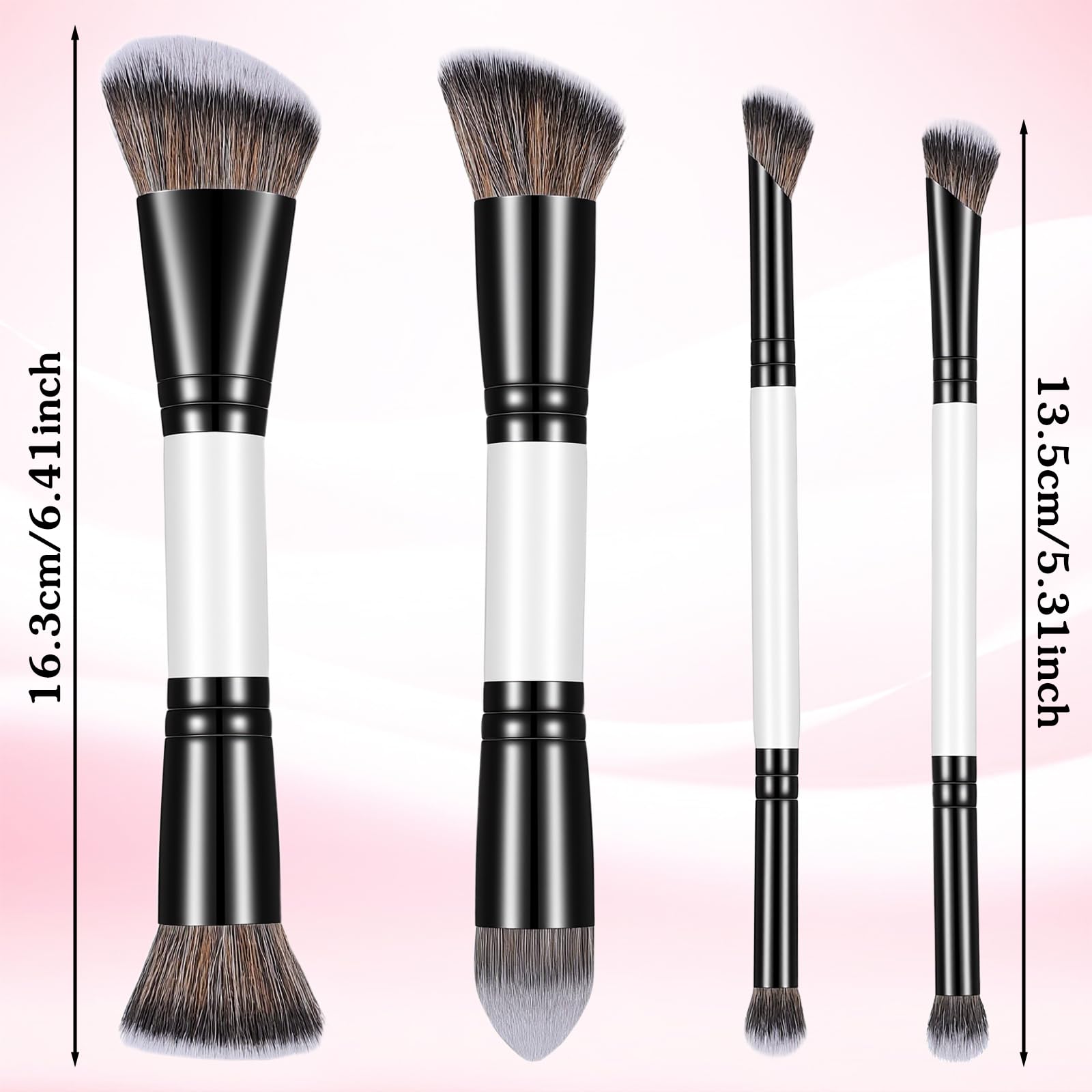 KFHENSOM 4PCS Foundation Contour Conceal Brush Set Dual-Ended Makeup Brushes Set Professional Powder Blush Concealer Eyeshadow Kabuki Foundation Brush Kit for Liquid Loose Powder Cream KFHENSOMR buy supplements canada