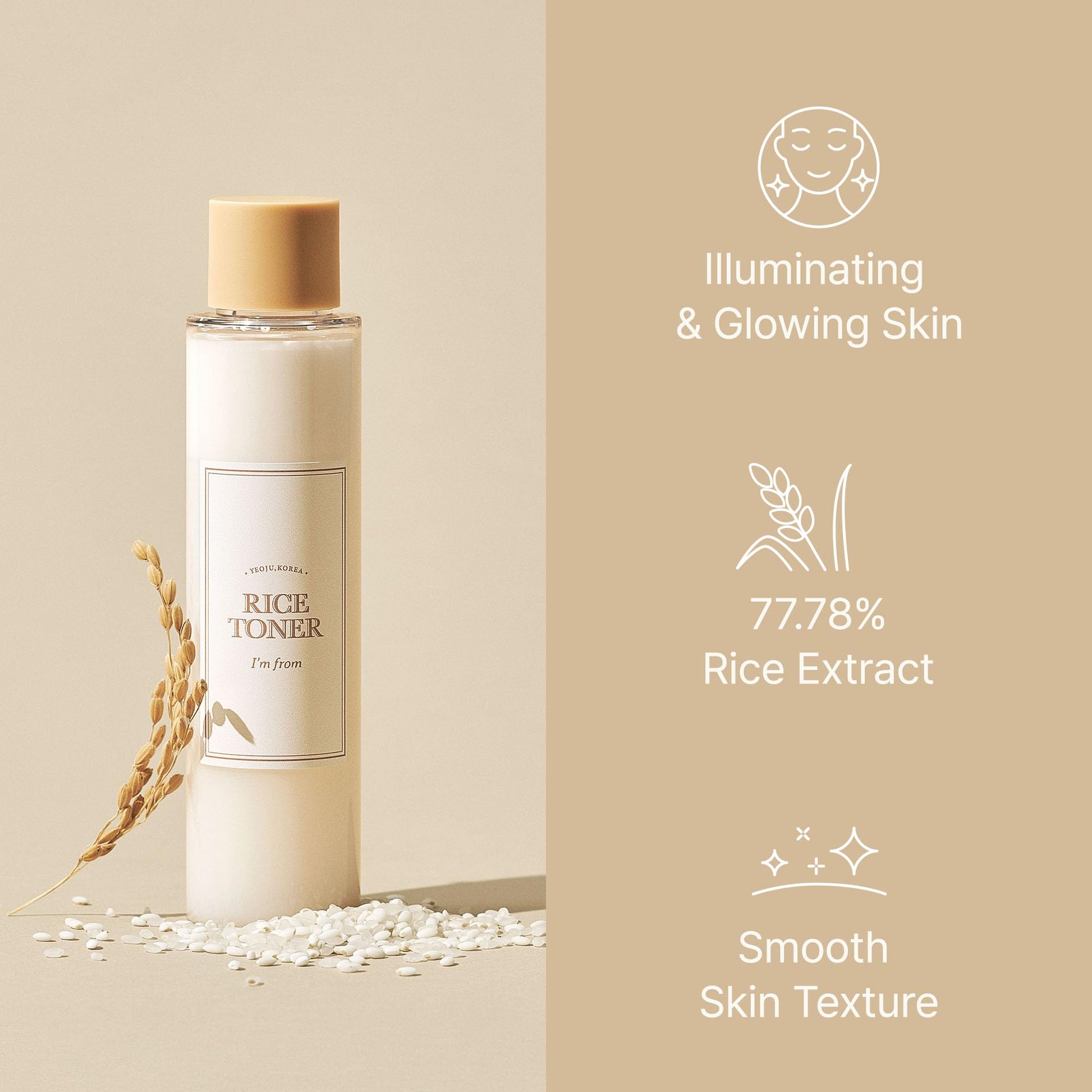 I'm From Rice Toner, 77.78% Rice Extract from Korea, Glow Essence with Niacinamide I'm from buy supplements canada