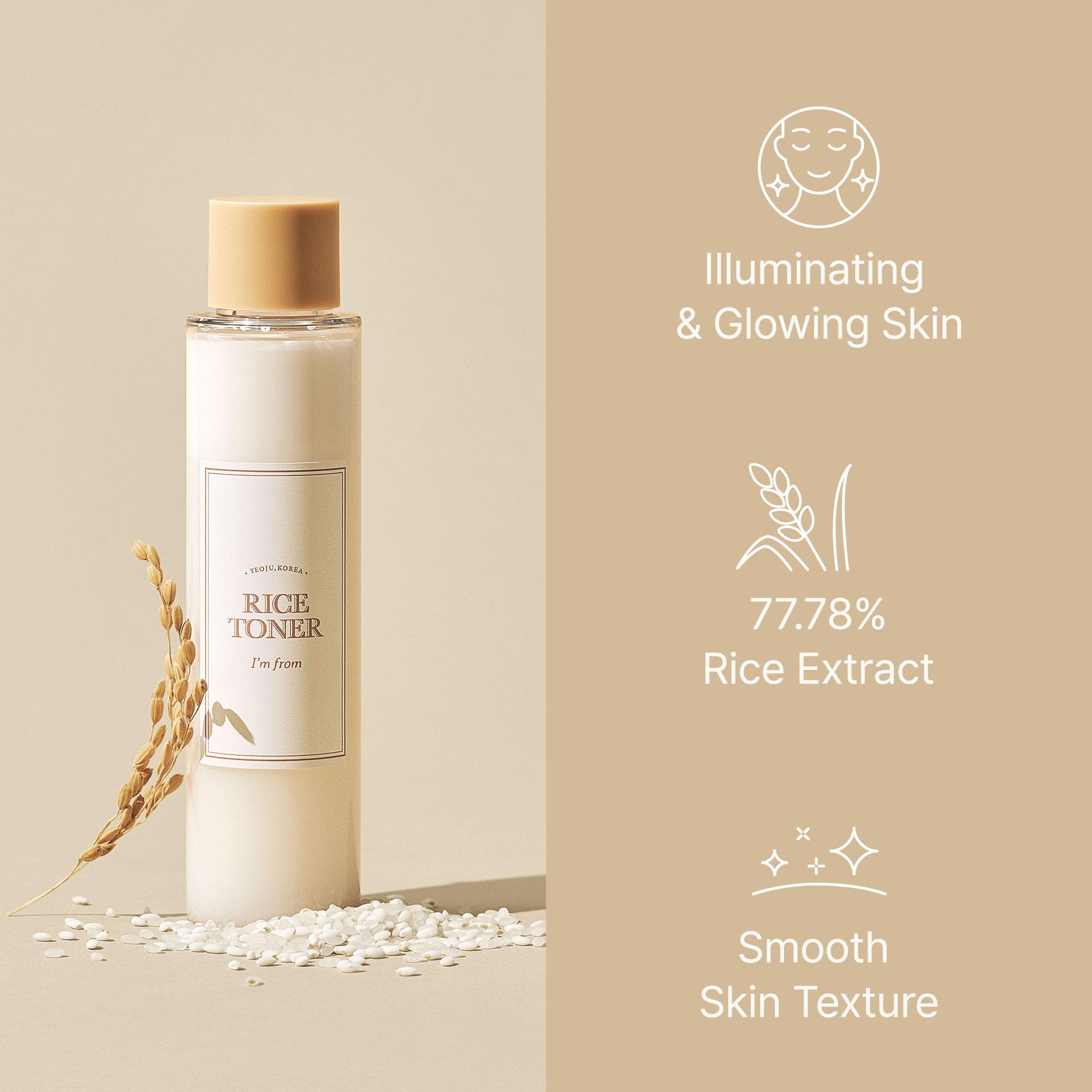 I'm From Rice Toner, 77.78% Rice Extract from Korea, Glow Essence with Niacinamide I'm from buy supplements canada
