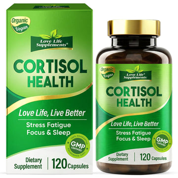 Cortisol Supplements for Women/Men, Advanced Stress & Cortisol Support with Ashwagandha & Rhodiola Rosea, Promotes Relaxation, Mood, Focus, and Restful Sleep for Men and Women, 120 Capsules Love Life Supplements buy supplements canada