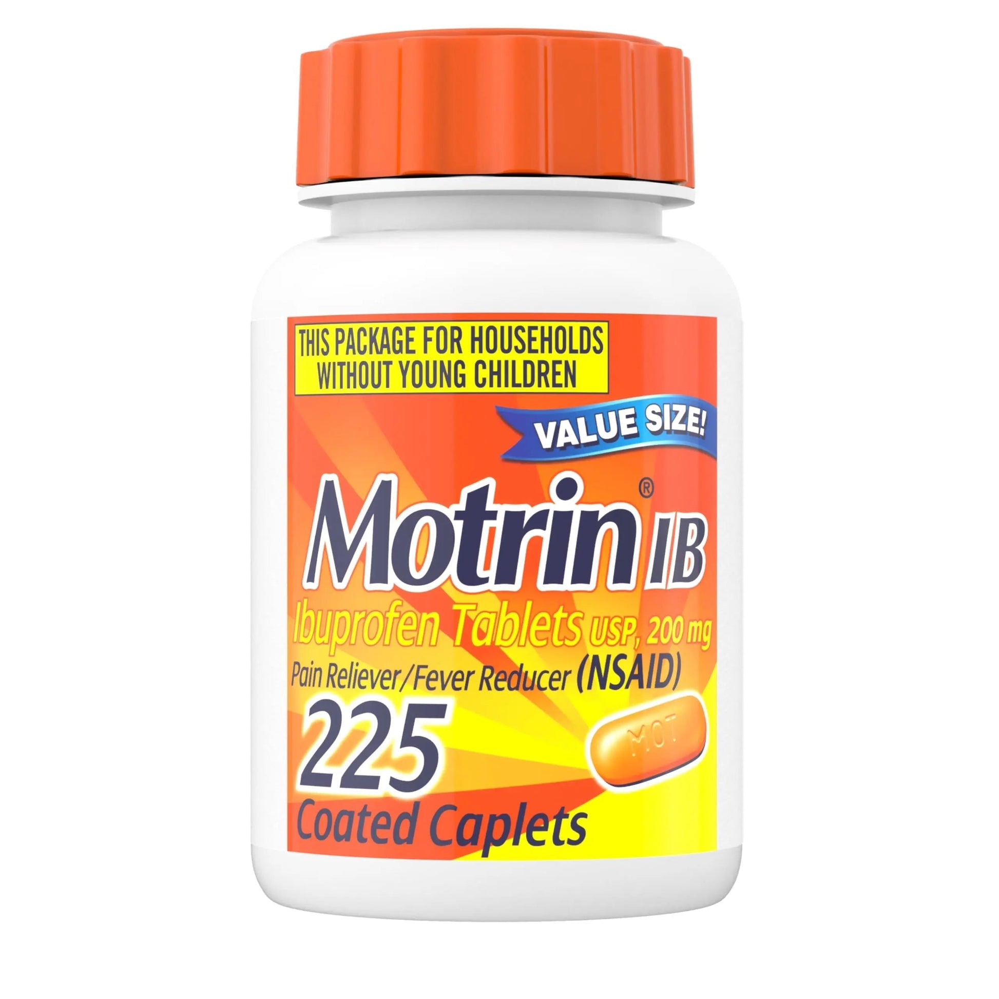 Motrin IB Ibuprofen 200mg Tablets, Ibuprofen Pain & Fever Reliever for Headache, Backache, Muscular Aches, Menstrual Pain & Minor Arthritis Pain, Over-The-Counter NSAID Medicine, 225 ct Motrin buy supplements canada
