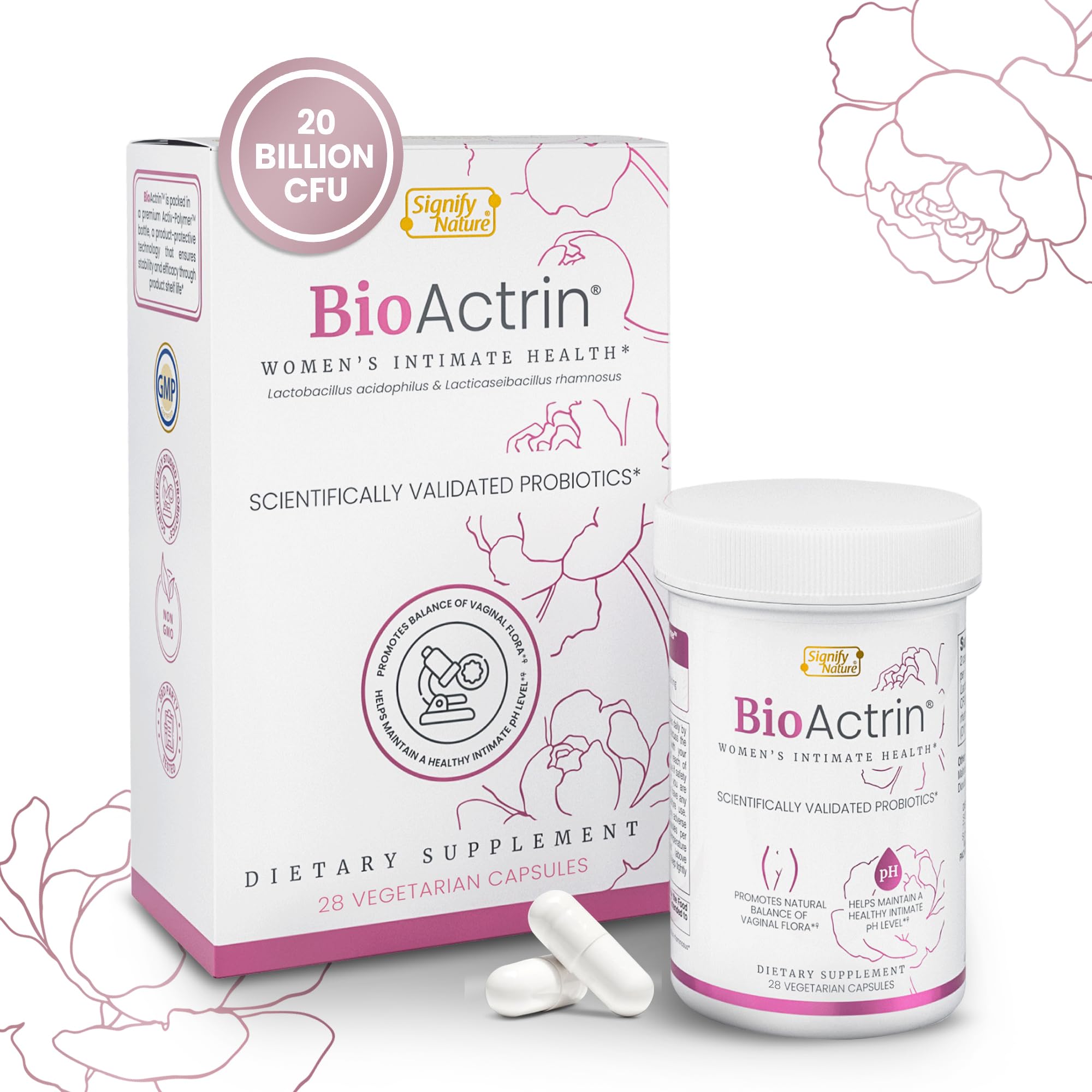Bioactrin Vaginal Probiotics for Women - Formulated Bacterial Vaginosis Treatment, Yeast Infection SIGNIFY NATURE buy supplements canada