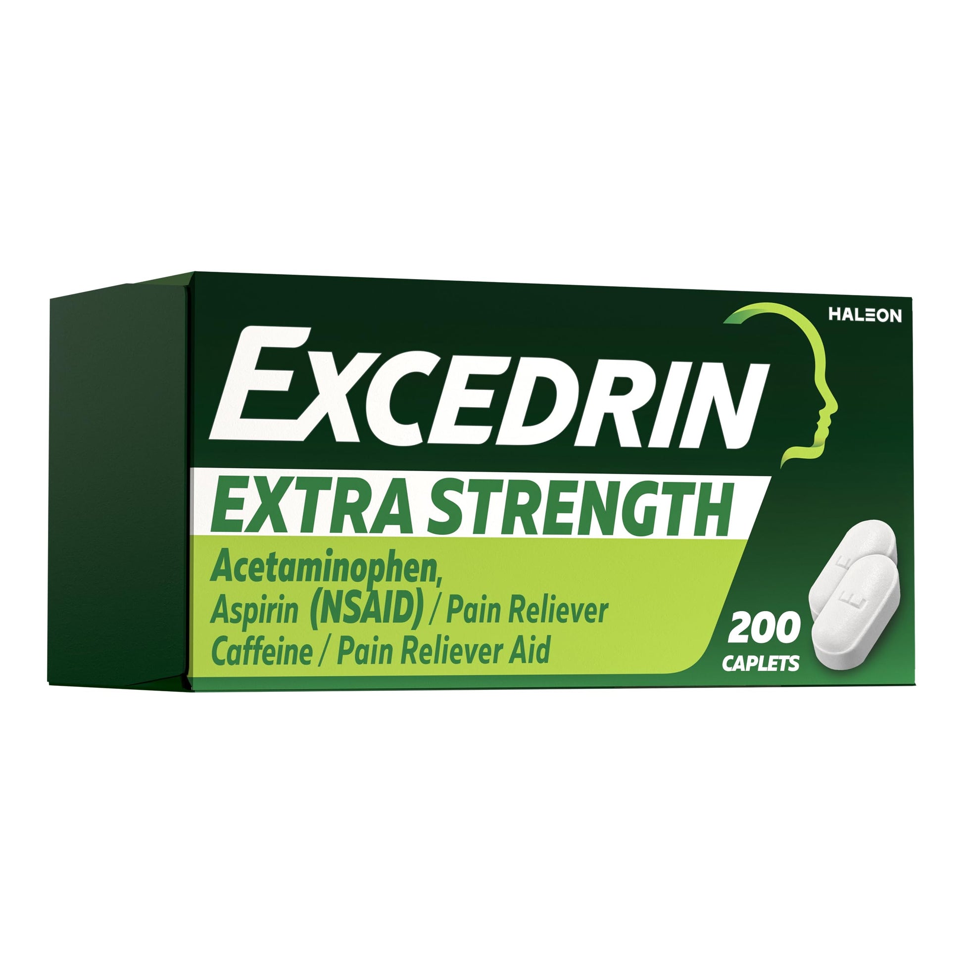 Excedrin Extra Strength Pain Relief Caplets for Headache Relief, Acetaminophen 250mg, Aspirin 250mg, Caffeine 65mg, Pain Reliever, 200 Count Excedrin buy supplements canada