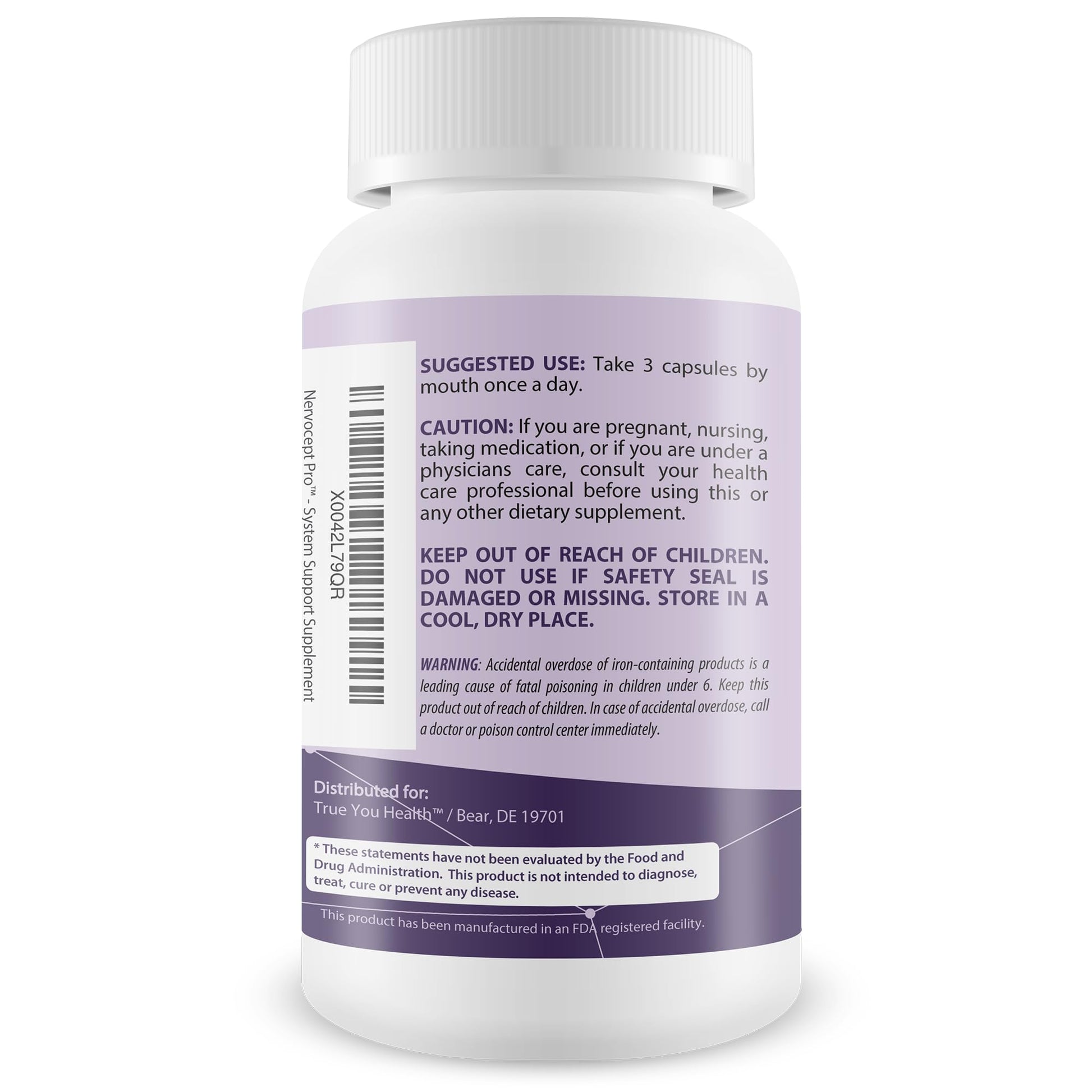 Nervocept Pro - Our Best Nerve Support Capsules - Lions Mane, Magnesium, Vitamin B For Nerve Repair - Vitamin D for Nerves - Lions Mane Memory & Nerve Support - Vitamin B12 Nerve Support True You Health buy supplements canada