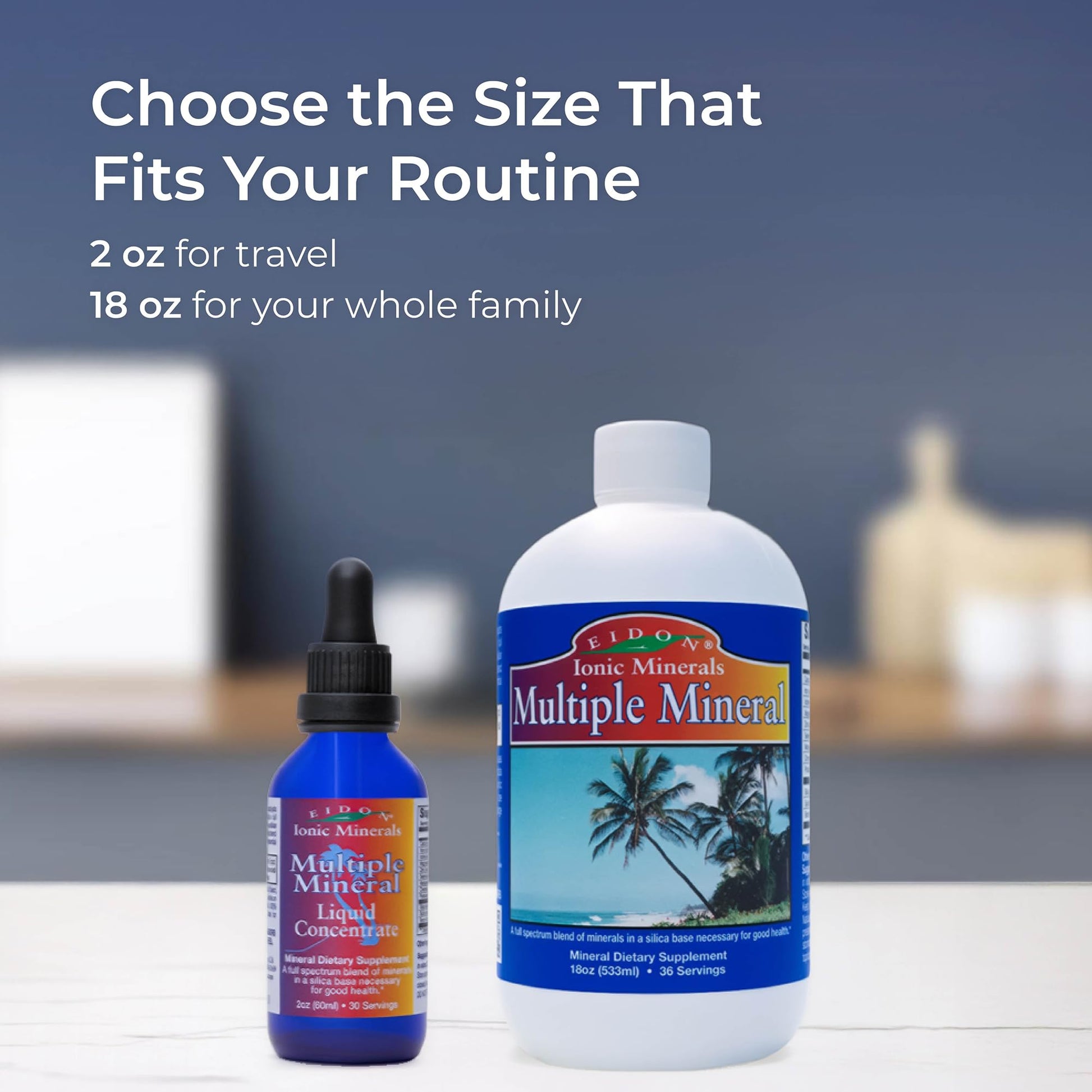 Eidon Multiple Minerals Supplement - Ionic Trace Mineral Drops for Water, with Zinc, Potassium, Chromium, & Magnesium, Natural Liquid Vitamins, Sugar Free & Bioavailable, for Men & Women - 18 oz Eidon Ionic Minerals buy supplements canada
