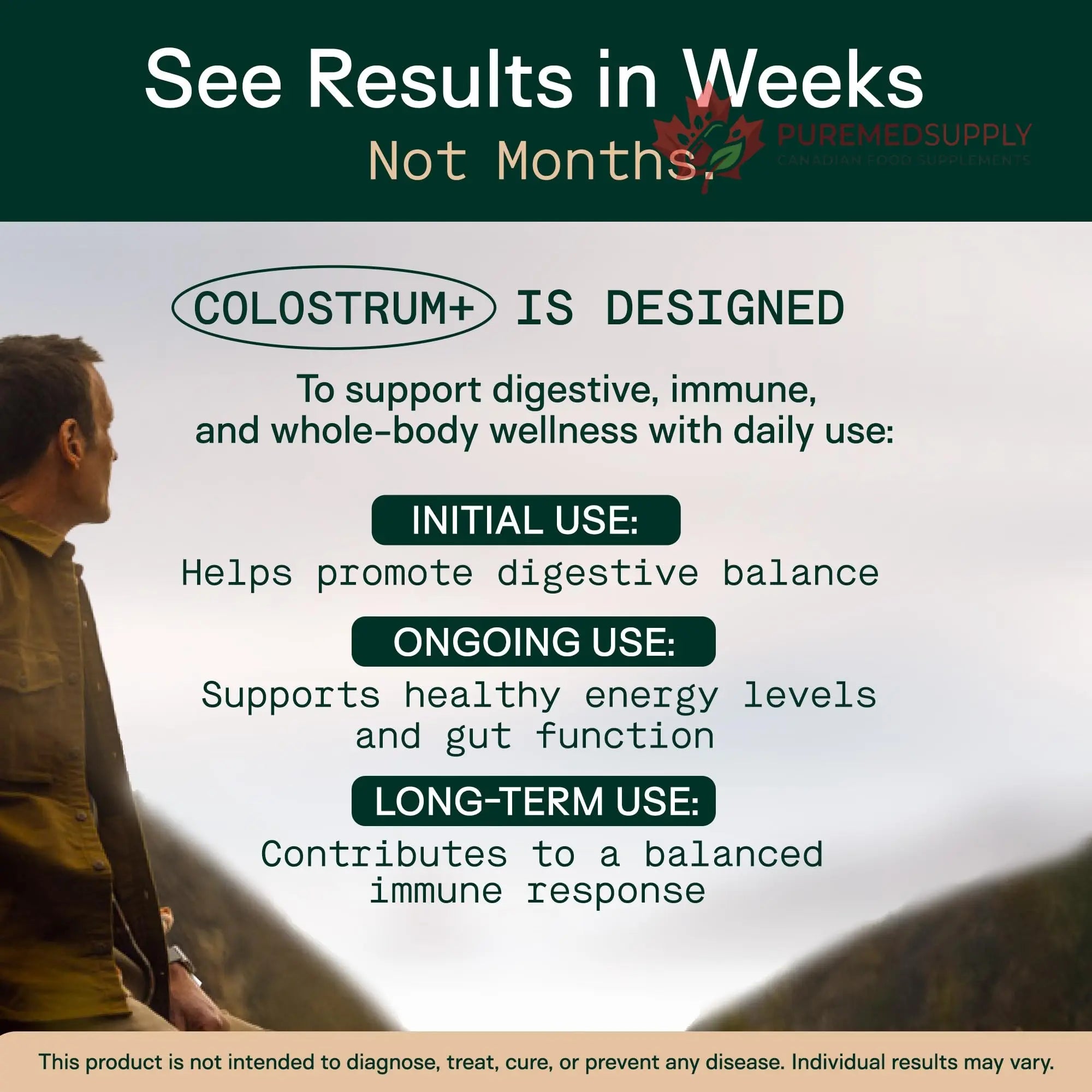 Adapt Naturals Colostrum Supplement with Lactoferrin & Beta-Glucan, Bio-Avail Grass Fed Bovine Colostrum Powder for Gut Health, Immune Support & Vitality | Non-GMO, 2500mg, Unflavored - 30 Days Supply ADAPT NATURALS BY CHRIS KRESSER buy supplements canada