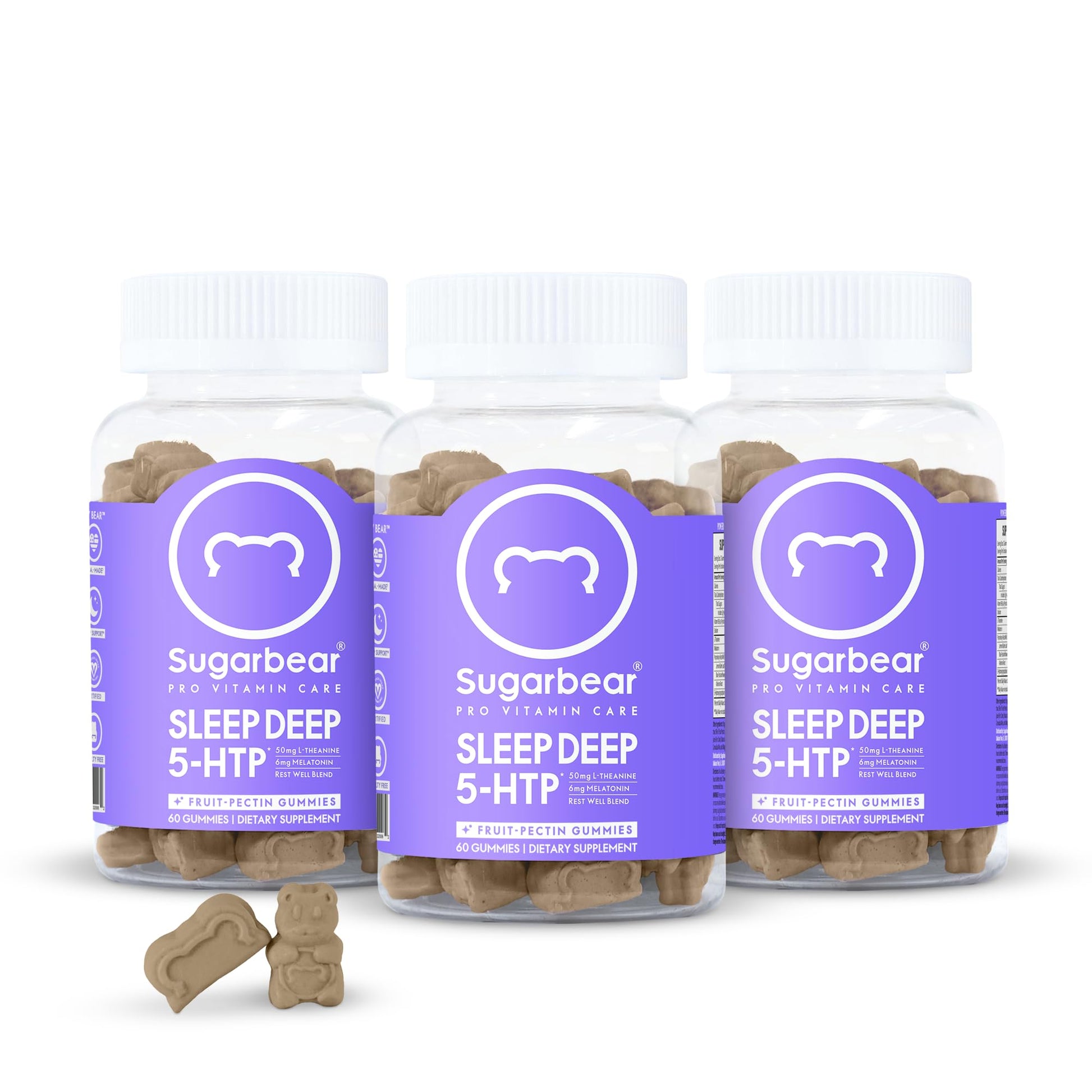 Sugarbear Sleep Aid Gummies for Adults with Melatonin 6mg, Magnesium SugarBearHair buy supplements canada