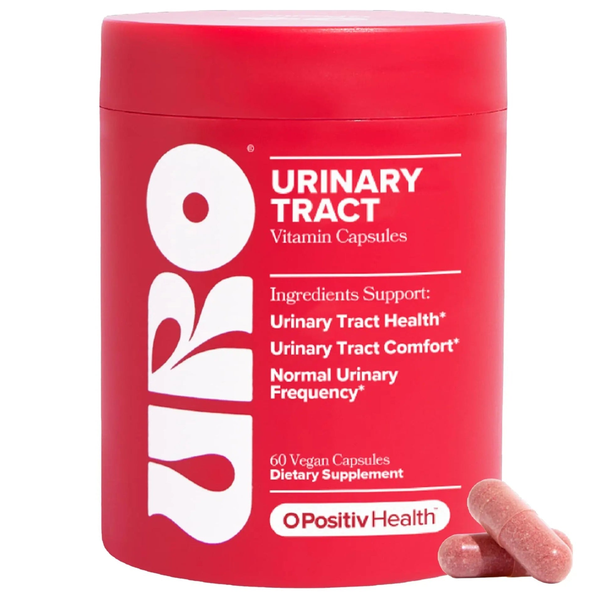 O Positiv URO Urinary Tract Health Supplement for Women, 60 Count (Pack of 1) - Urinary Support Vitamins with Pacran Complete Cranberry Extract, D-Mannose, & Vitamin C - Vegan & Gluten-Free O Positiv buy supplements canada