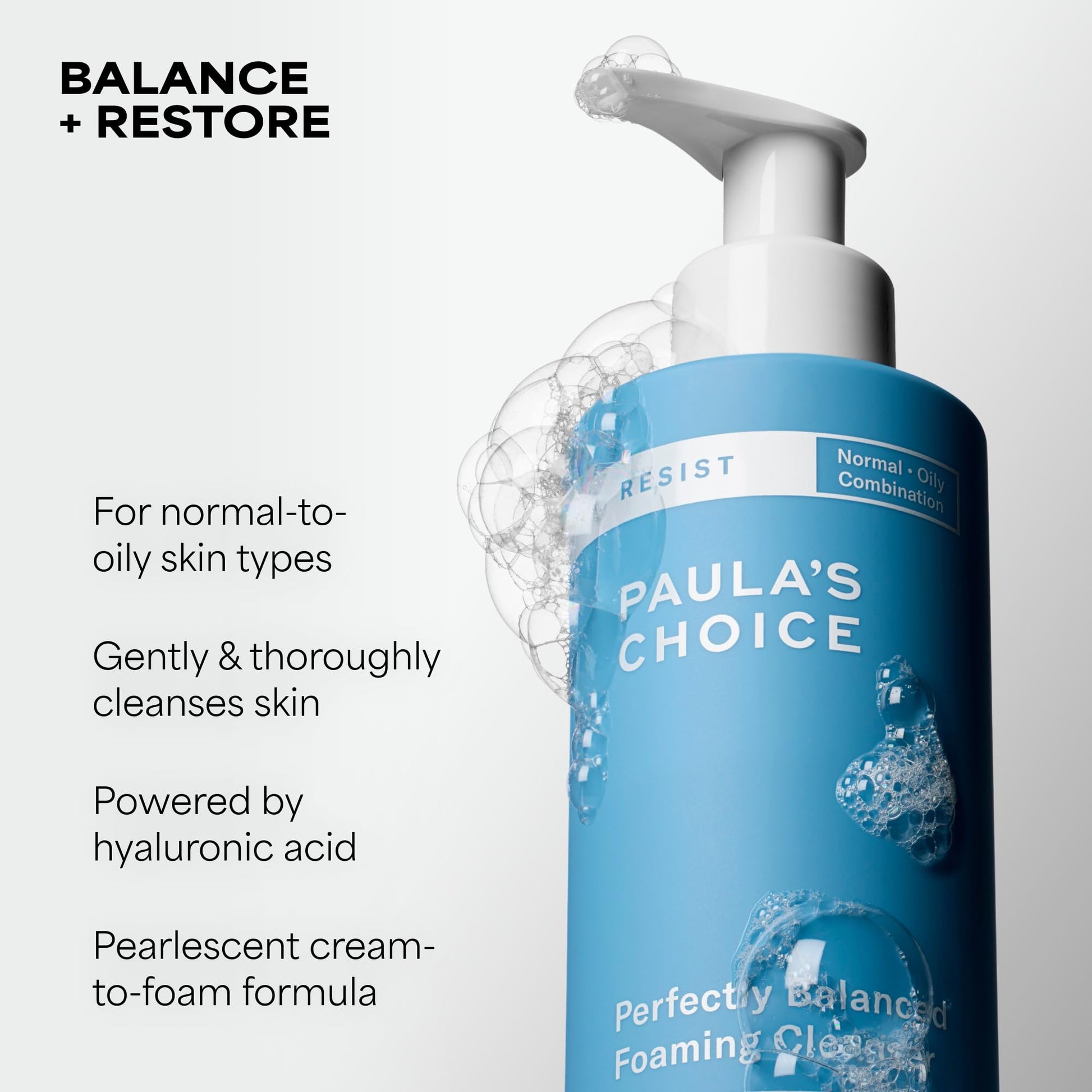 Paula's Choice RESIST Perfectly Balanced Foaming Facial Cleanser, Face Cleanser with Hyaluronic Acid & Aloe, Anti-Aging Face Wash Paula's Choice buy supplements canada