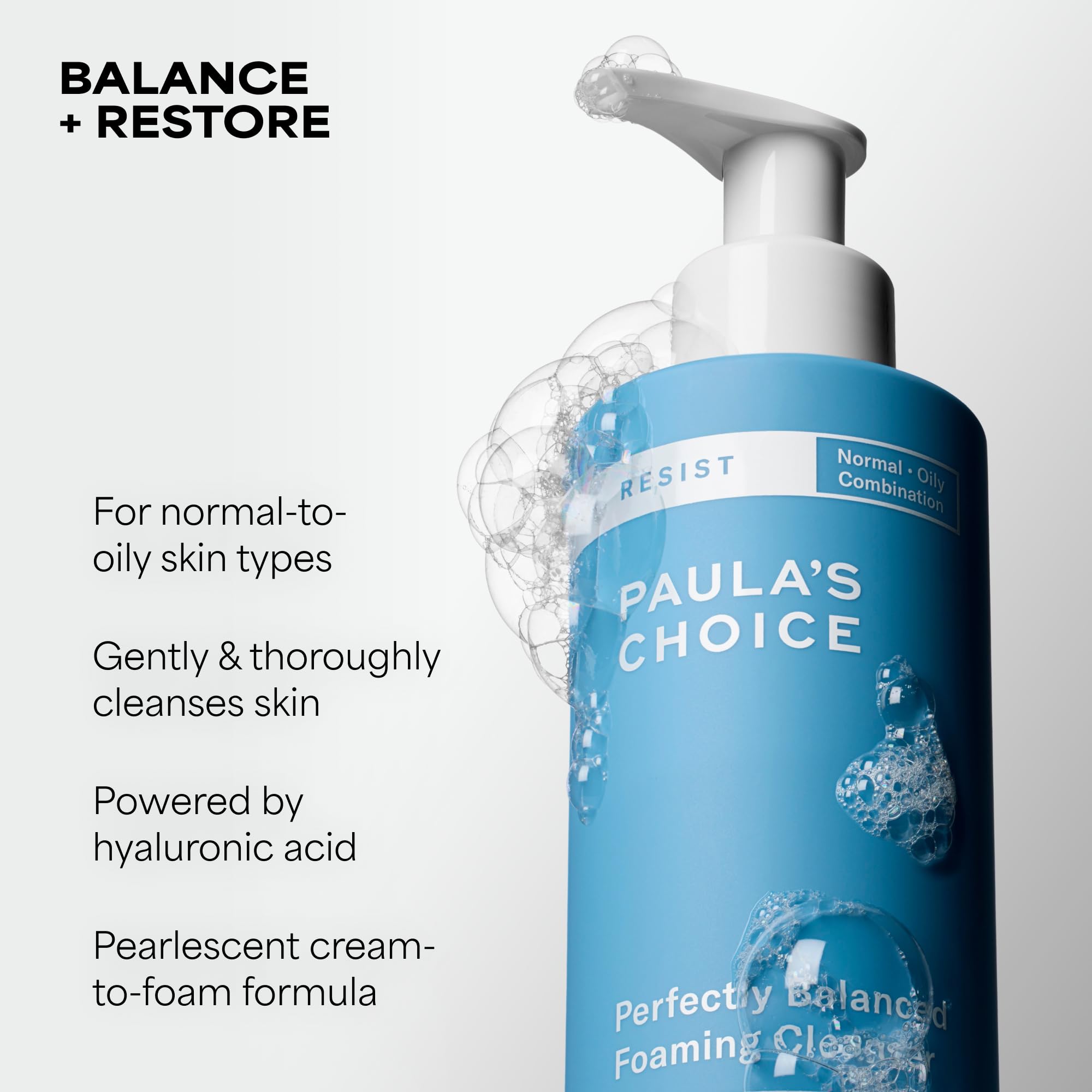Paula's Choice RESIST Perfectly Balanced Foaming Facial Cleanser, Face Cleanser with Hyaluronic Acid & Aloe, Anti-Aging Face Wash Paula's Choice buy supplements canada