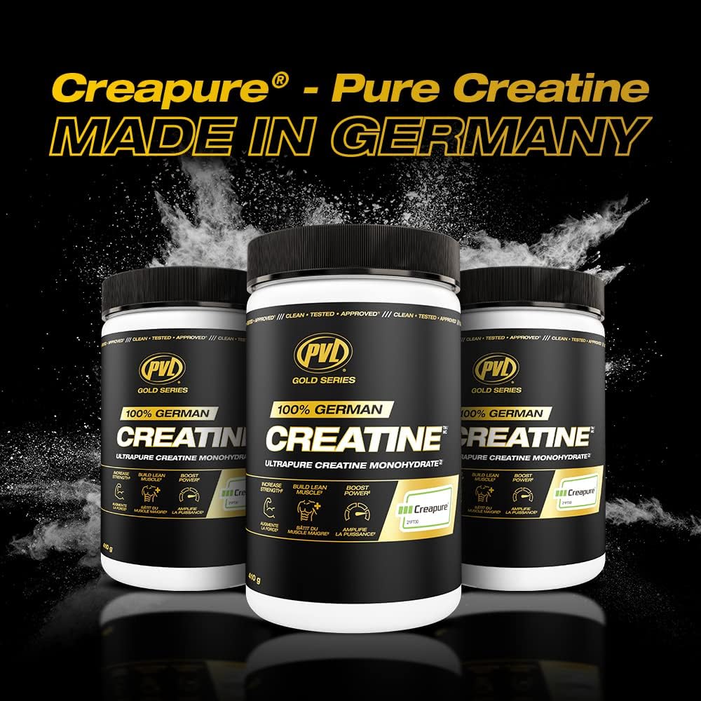 PVL Creapure Creatine – 100% Pure German Creatine Monohydrate Powder-Pharmaceutical Grade Muscle Building Supplement for Strength Training, Pre Workout & Post Workout Protein Support–410g 82 Servings PVL buy supplements canada