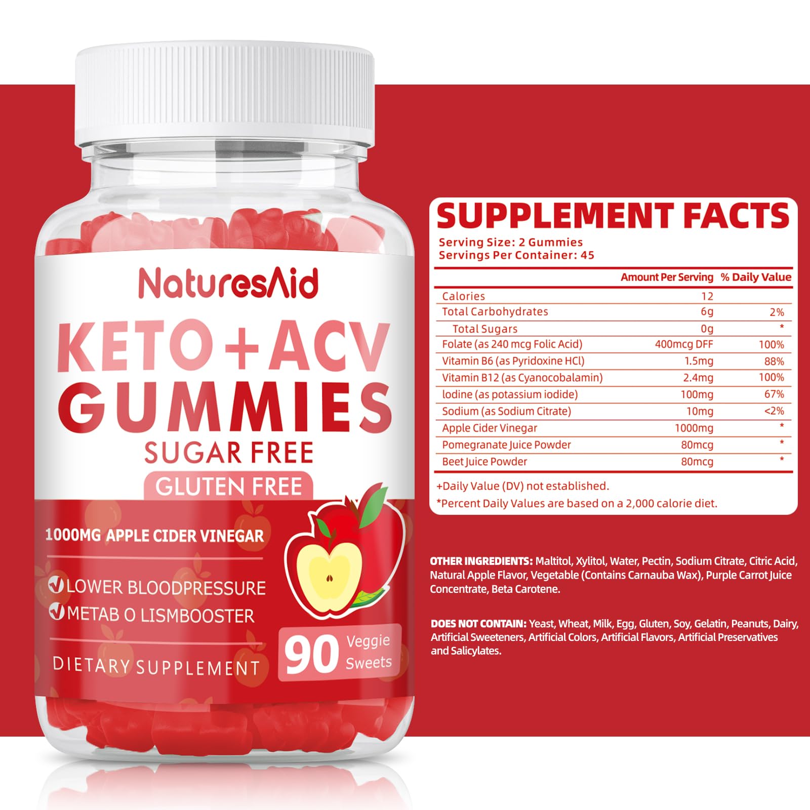 90 CT Keto Acv Gummies for Advanced Weight Loss & Belly Fat Burn - Pro Active Super Natures Aid buy supplements canada
