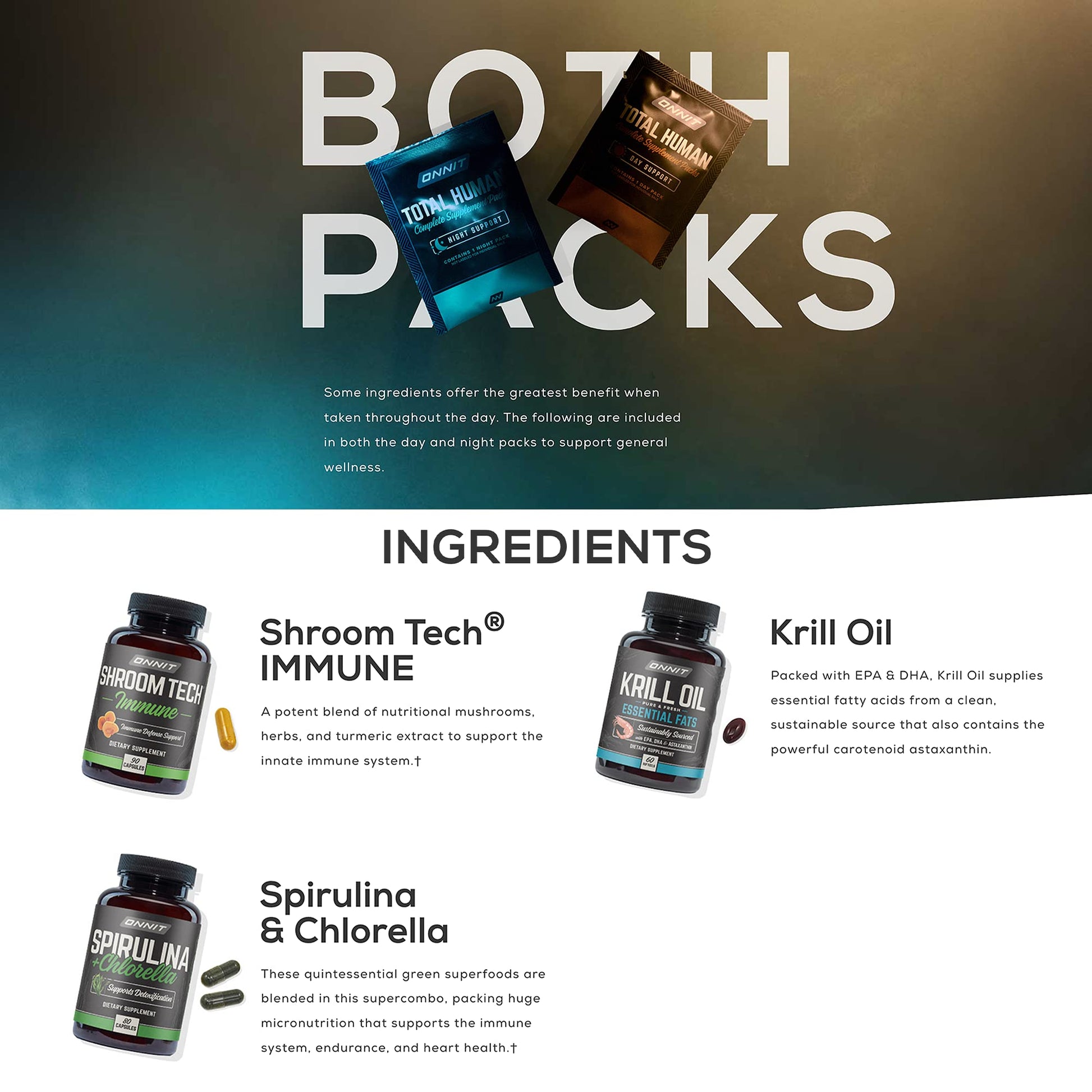 ONNIT Total Human Day and Night Vitamin Packs for Men and Women,Capsule, 30-Day ONNIT buy supplements canada
