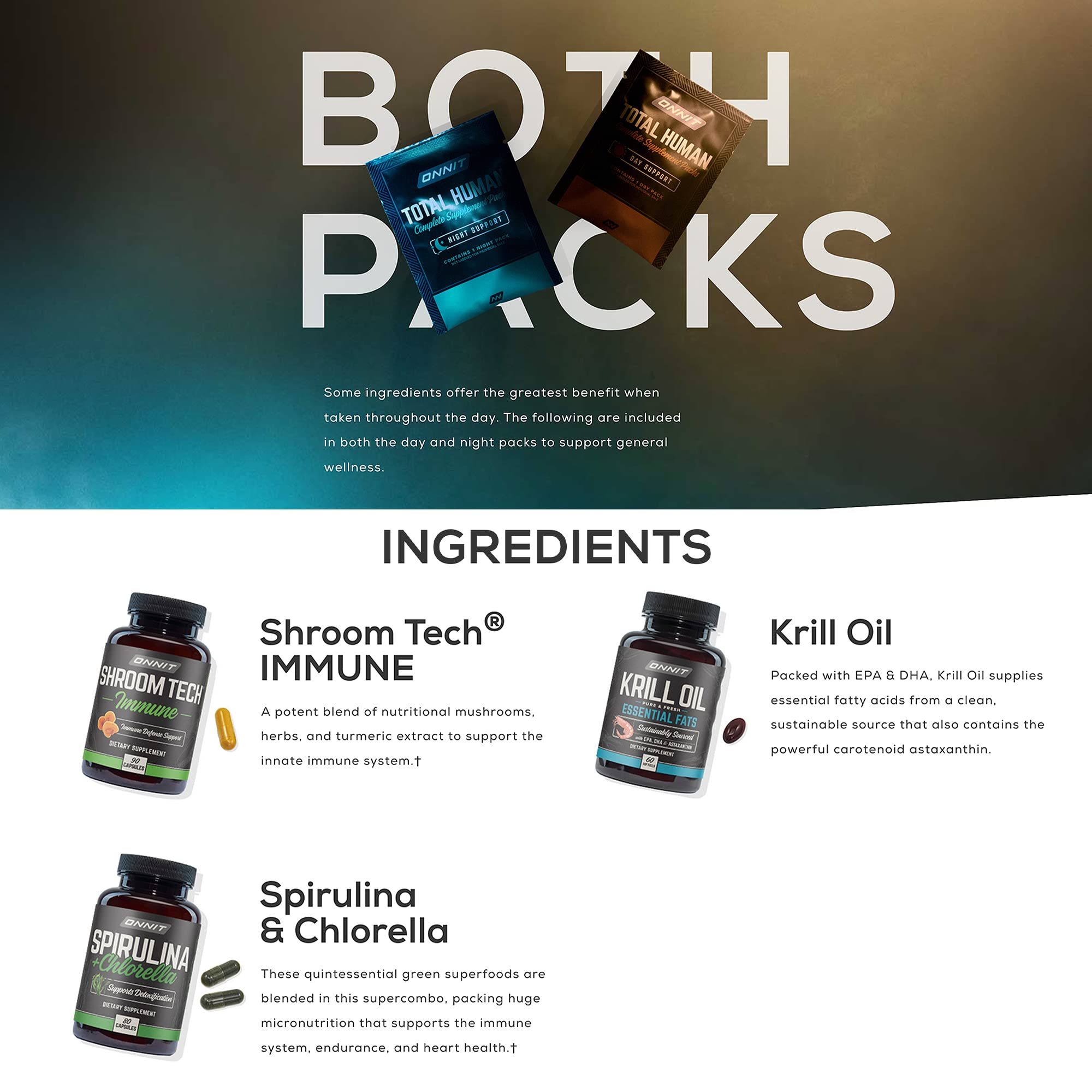 ONNIT Total Human Day and Night Vitamin Packs for Men and Women,Capsule, 30-Day ONNIT buy supplements canada