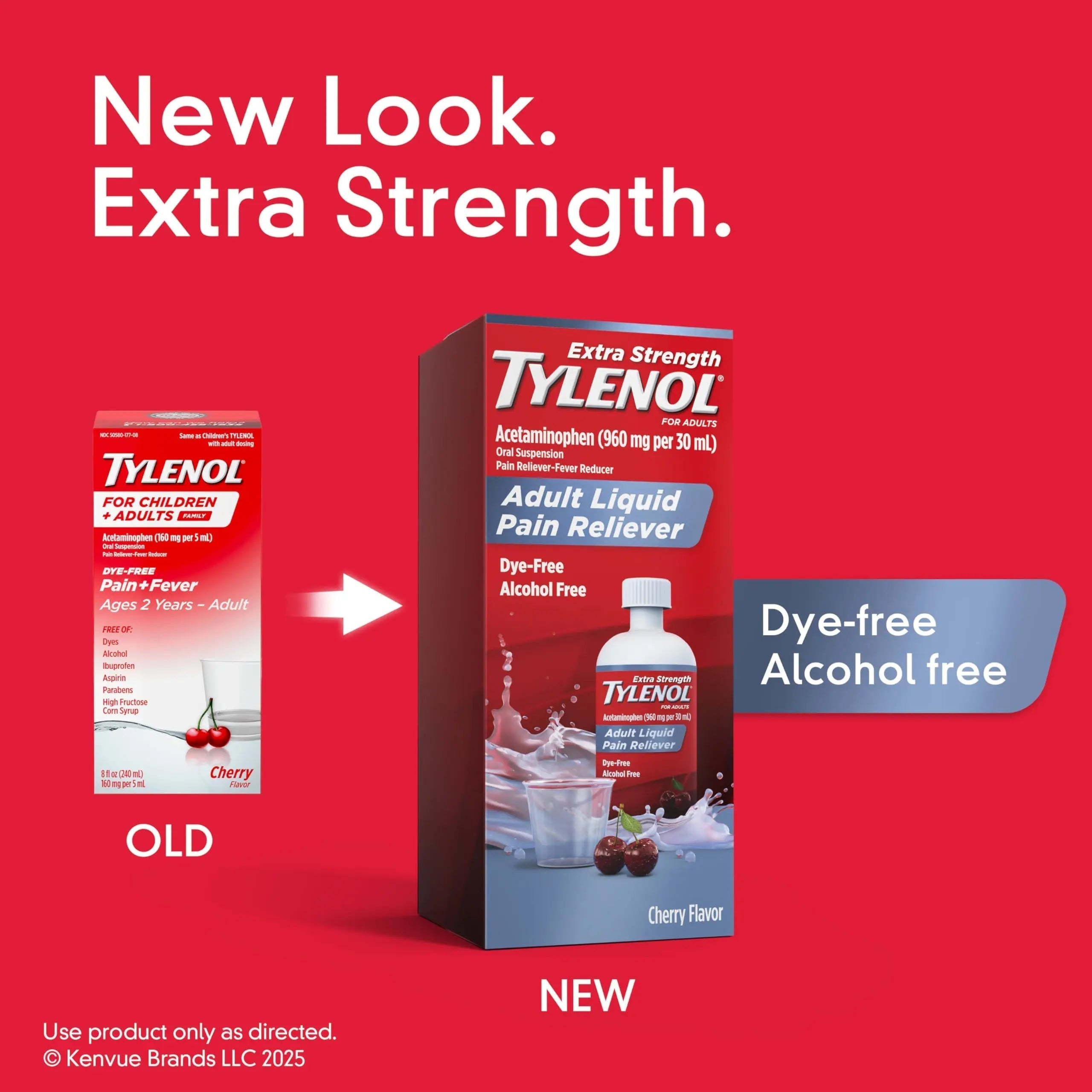 Tylenol Adult Liquid Pain Reliever and Fever Reducer, Extra Strength Liquid Acetaminophen for Fast Pain Relief for Headaches & Other Minor Pain, Cherry Flavor, Dye & Alcohol Free, 8 fl. oz Tylenol buy supplements canada