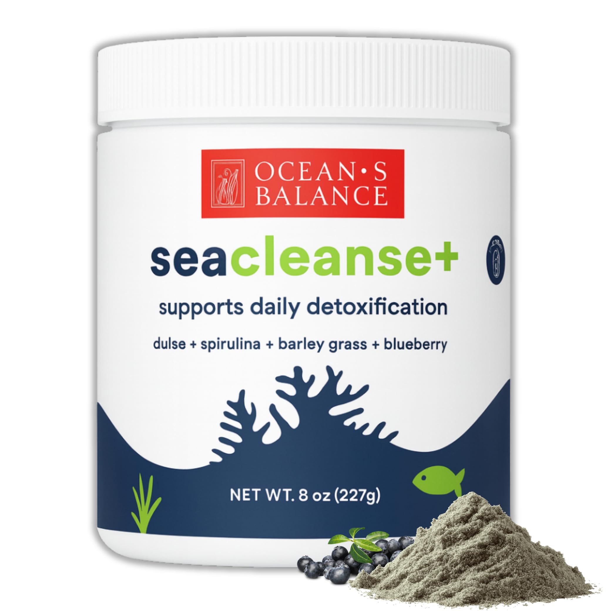 Ocean's Balance Seacleanse+ Daily Detox Cleanse Powder | Gut Health & Immune Support | Supports Gentle Cleanse & Vitality | 8oz Ocean's Balance Clean Taste of Maine buy supplements canada