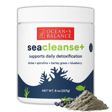 Ocean's Balance Seacleanse+ Daily Detox Cleanse Powder | Gut Health & Immune Support | Supports Gentle Cleanse & Vitality | 8oz Ocean's Balance Clean Taste of Maine buy supplements canada