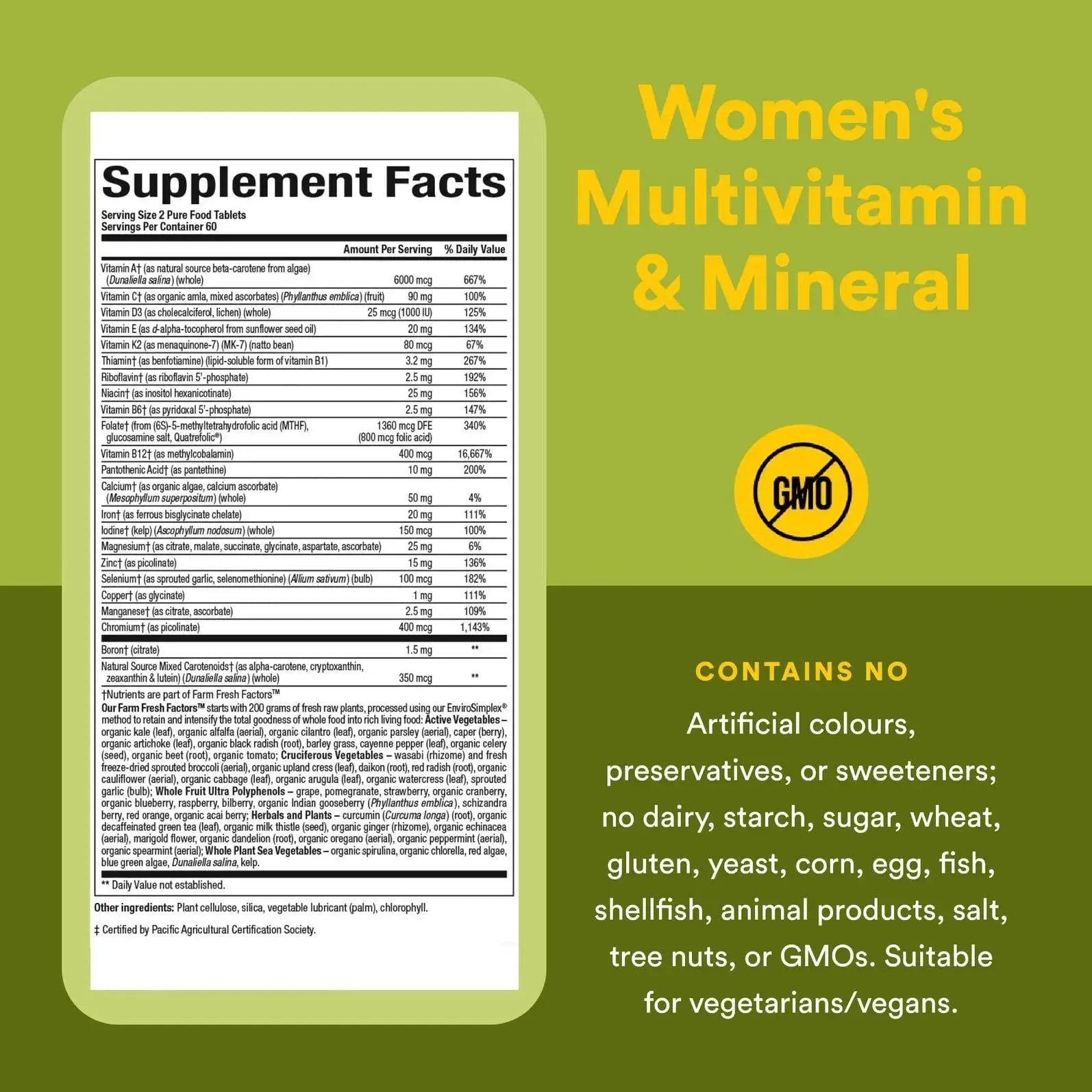Natural Factors Whole Earth & Sea Women's Multivitamin & Mineral, Whole Food Supplement, Vegan, 120 Tablets Natural Factors buy supplements canada