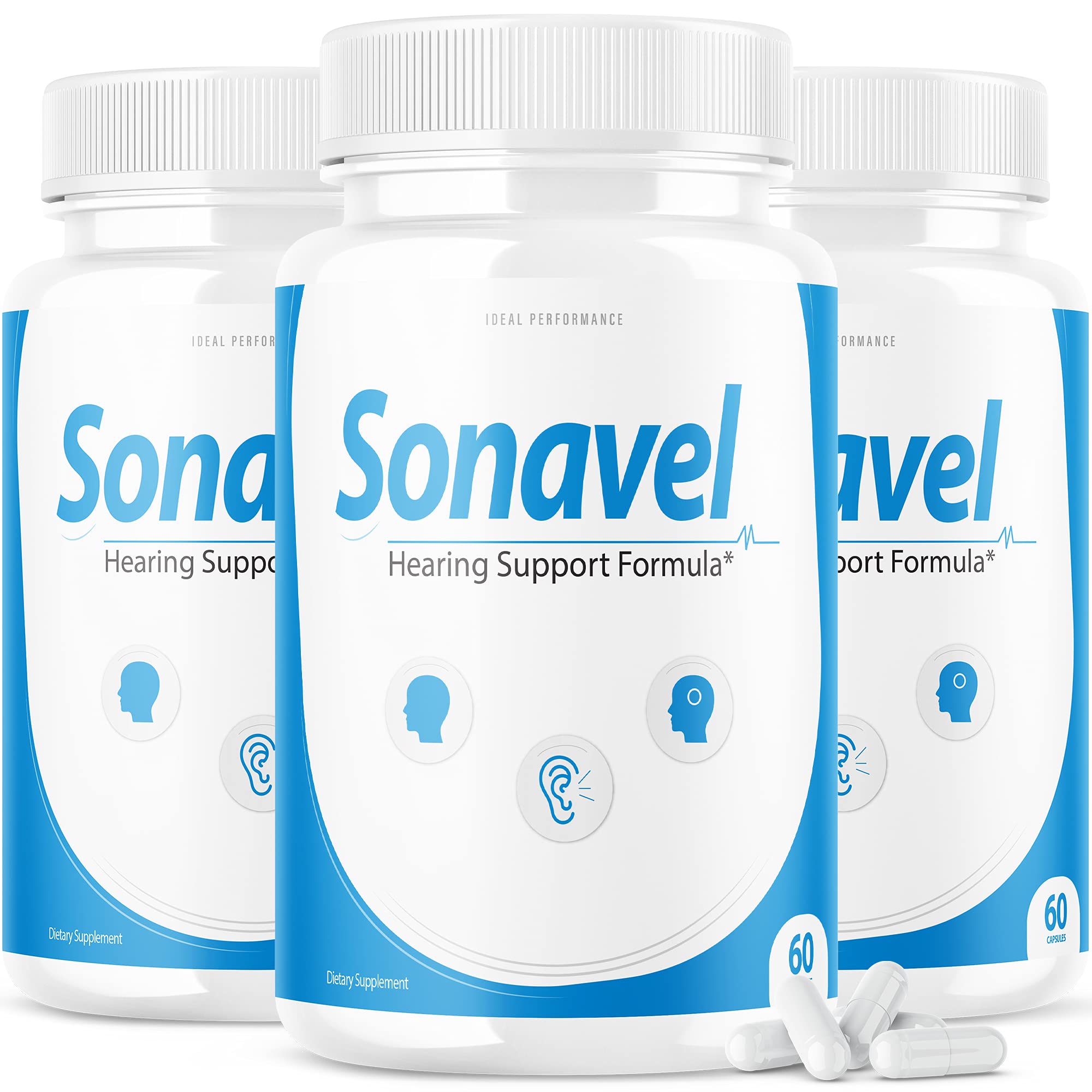 IDEAL PERFORMANCE (3 Pack) Sonavel Hearing Support Formula Tinnitus Pills IDEAL PERFORMANCE buy supplements canada
