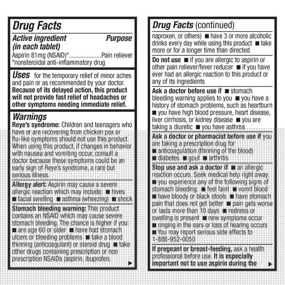 HealthA2Z Aspirin 81mg Low Strength | Enteric Coated | 24 Packs of 40 Counts (960 Tablets Total) | Value Package HealthA2Z buy supplements canada