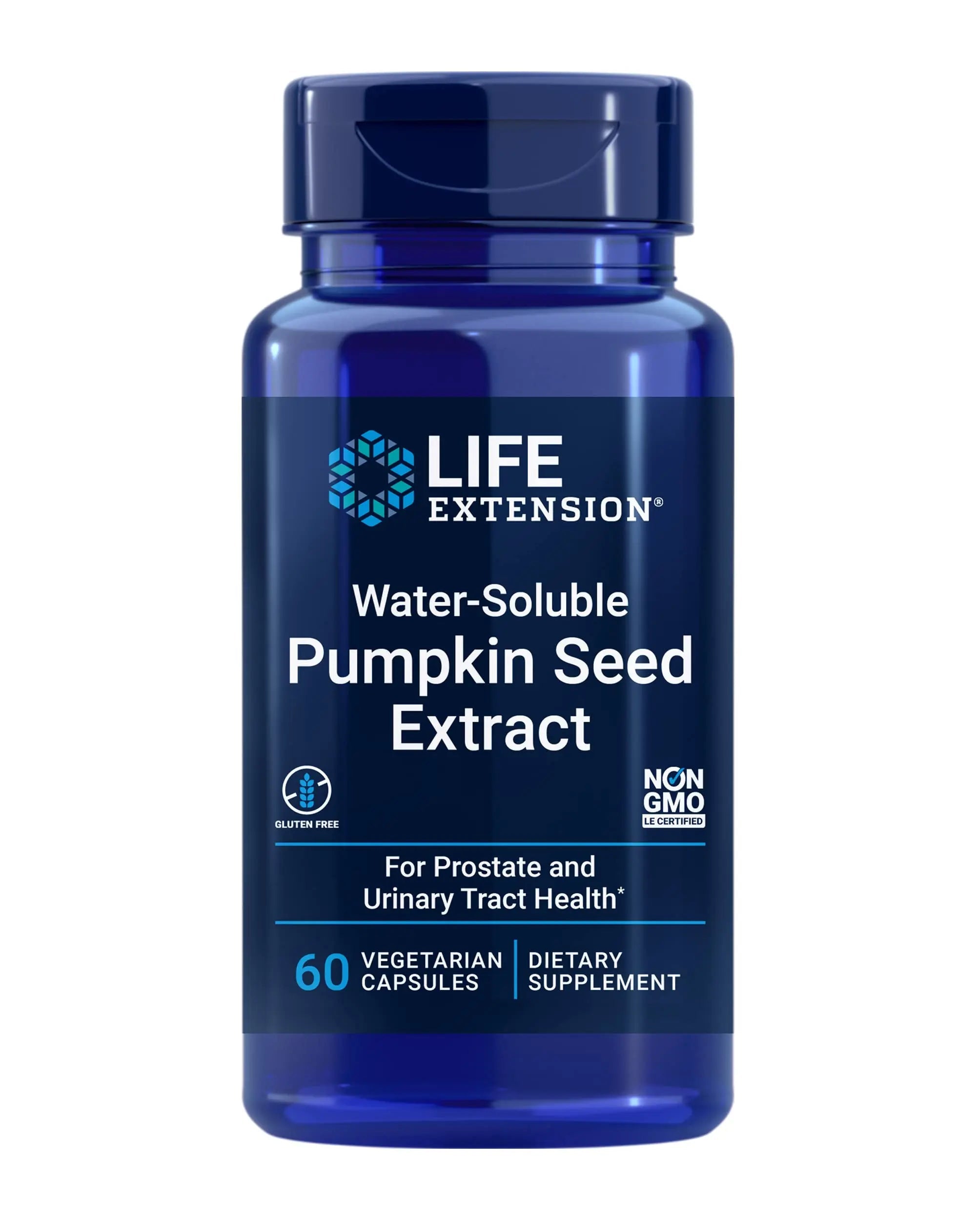 Life Extension Water-Soluble Pumpkin Seed Extract, Promotes Prostate & Urinary Tract Health, Bladder Health Support, Men, Women, Gluten-Free, Non-GMO, Vegetarian, 60 Capsules Life Extension buy supplements canada