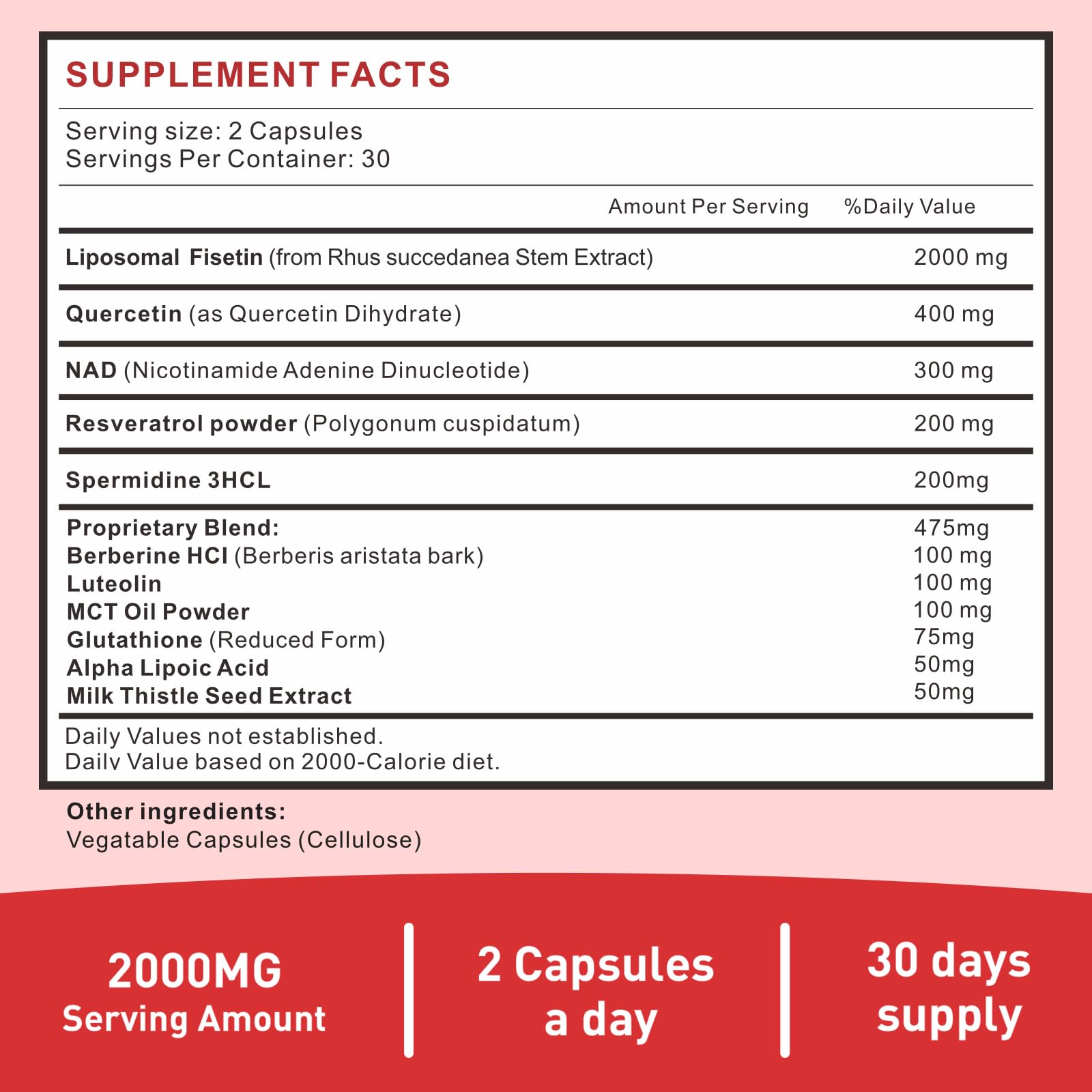 Uarcool Fisetin Supplement 2000mg for Healthy Aging and Longevity, Skin Health, Brain - Soy Free, Vegetarian - 60 Softgels(2 Bottles) Uarcool buy supplements canada