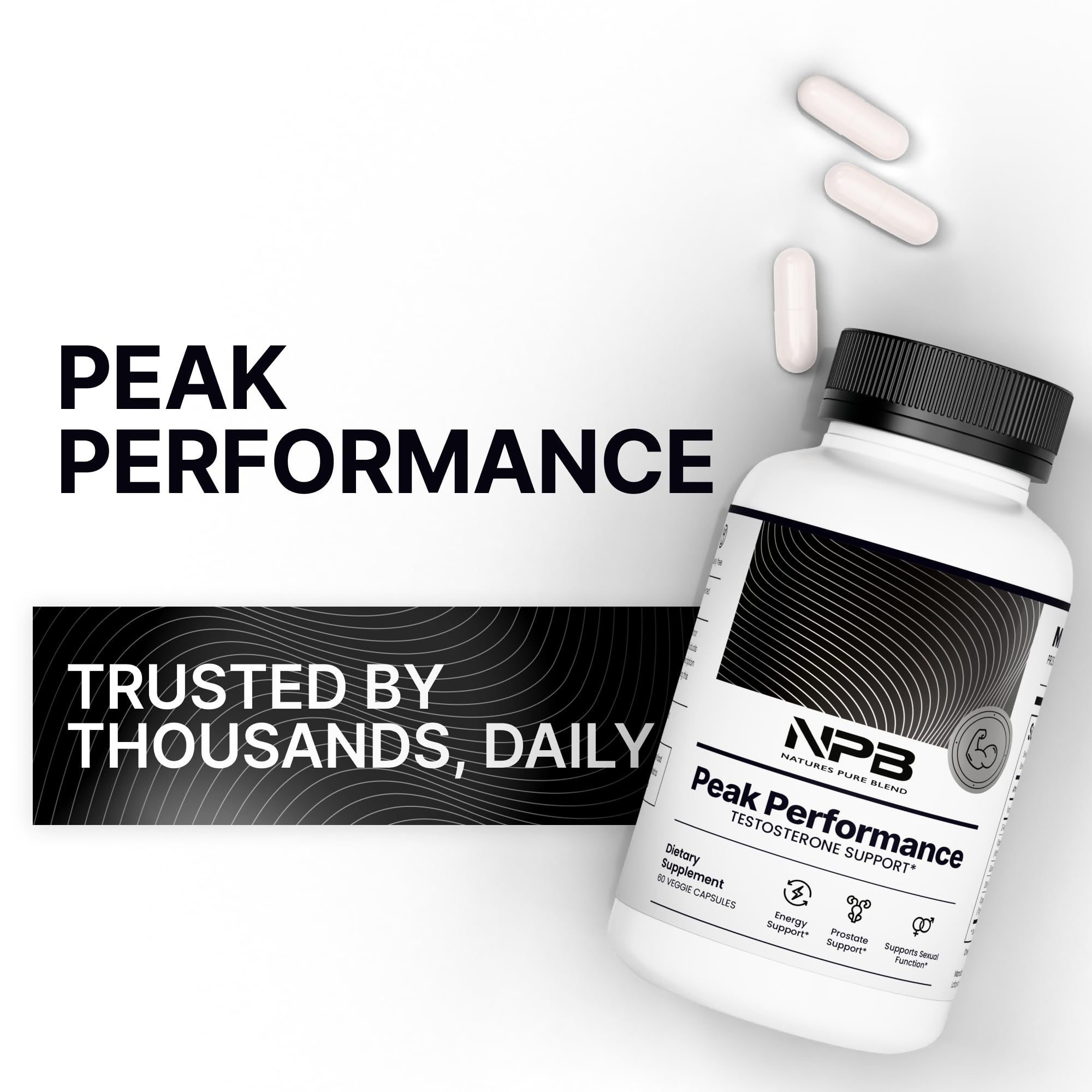 Nature's Pure Blend Peak Performance – Testosterone Supplement for Men with D-Aspartic Acid, Ashwagandha & DIM – Mens Prostate Health Support, Muscle Strength & Energy – Prostate Supplement Nature's Pure Blend buy supplements canada