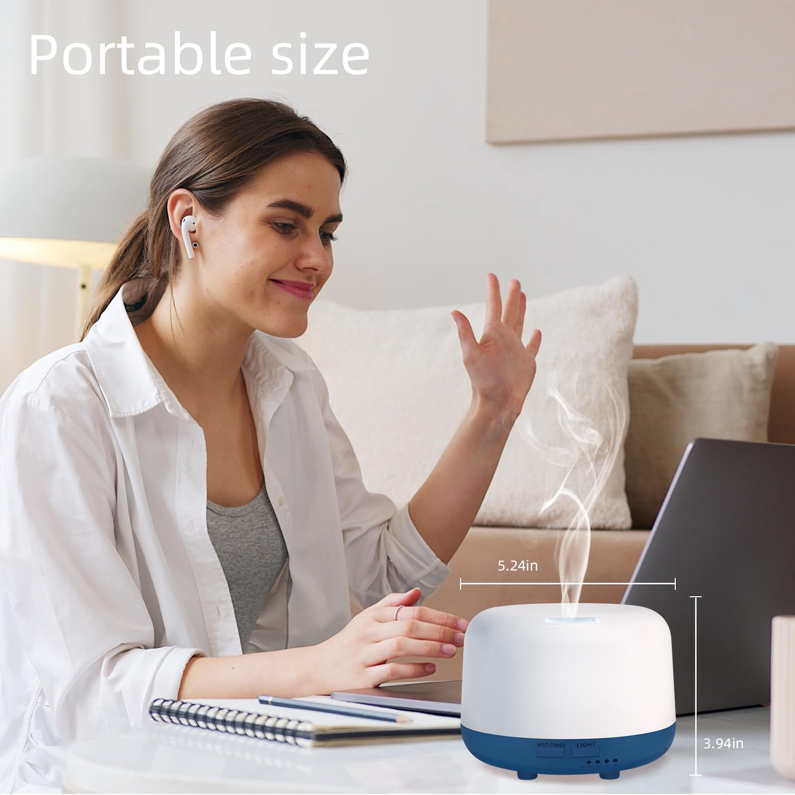 Marchred 300ML Essential Oil Diffuser with Remote Control, 7 LED Color Changing Light Marchred buy supplements canada