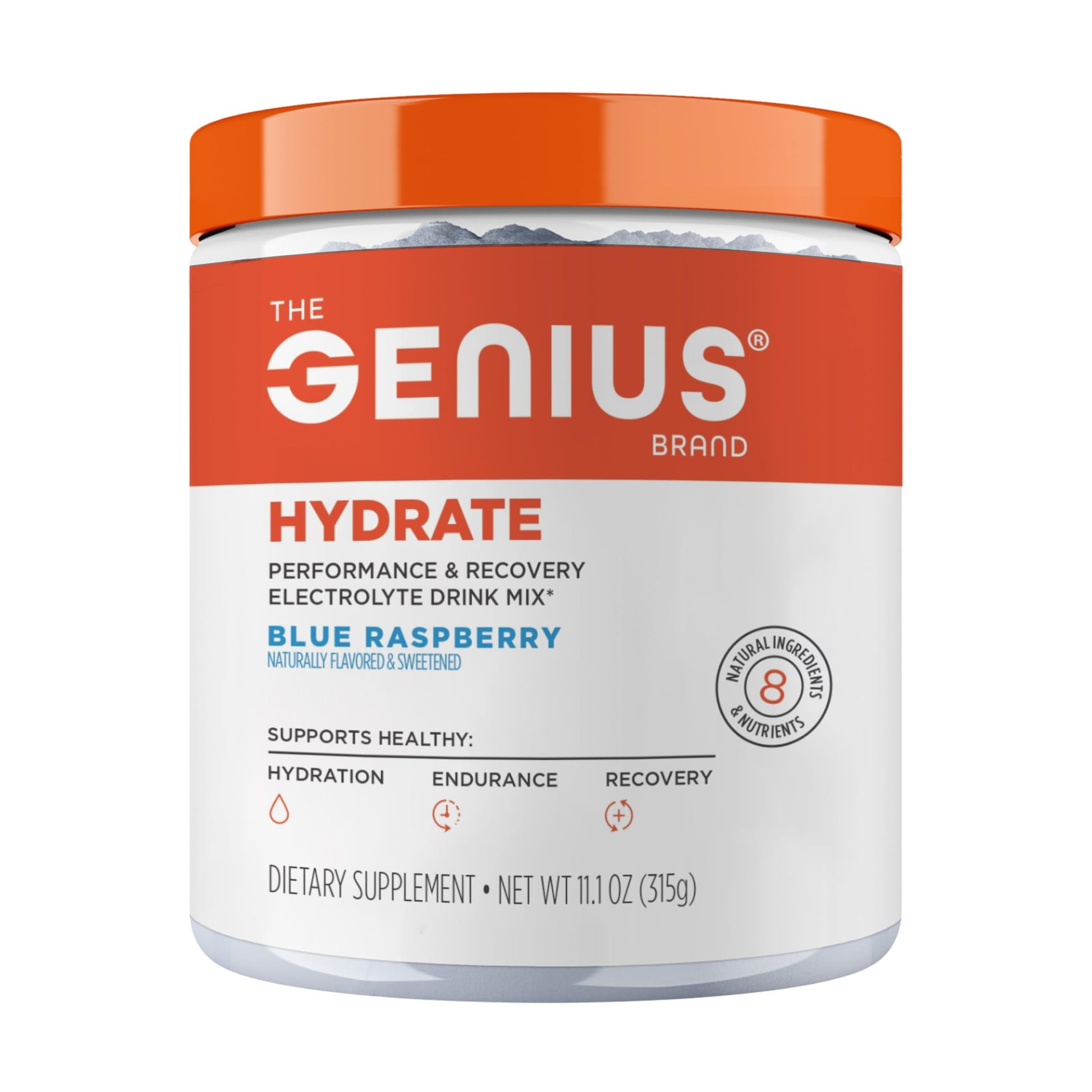 The Genius Brand Genius Hydrate - Electrolyte Supplement for Daily Hydration - Coconut Water - Sugar-Free - 8 Essential Minerals & Nutrients - Non-GMO - Blue Raspberry - 50 Servings The Genius Brand buy supplements canada