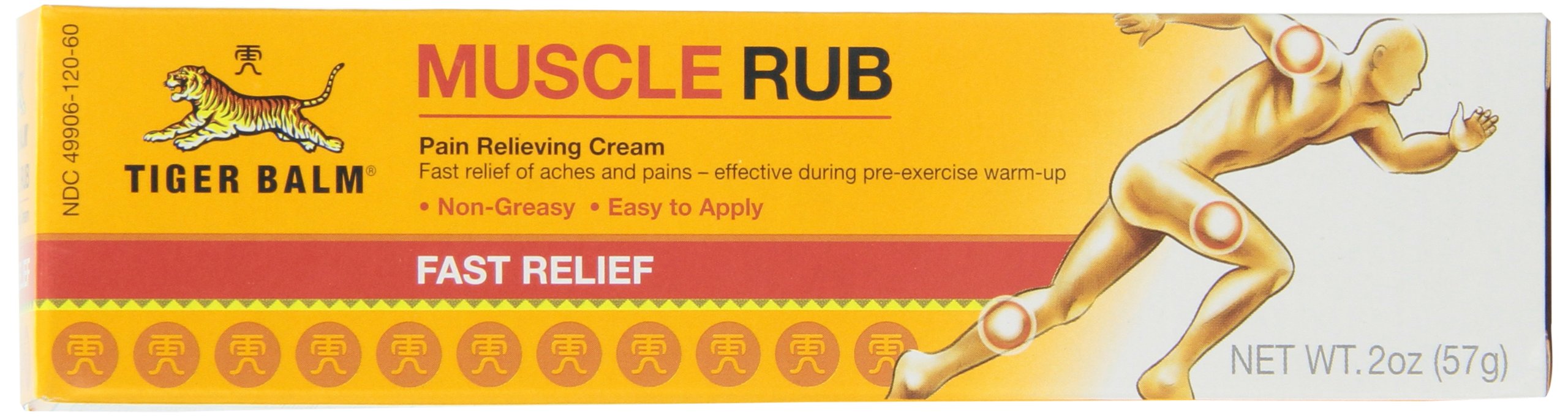 Tiger Muscle Rub Topical Analgesic Cream 2 Ounces (57 g) (Pack of 4) Tiger Balm buy supplements canada