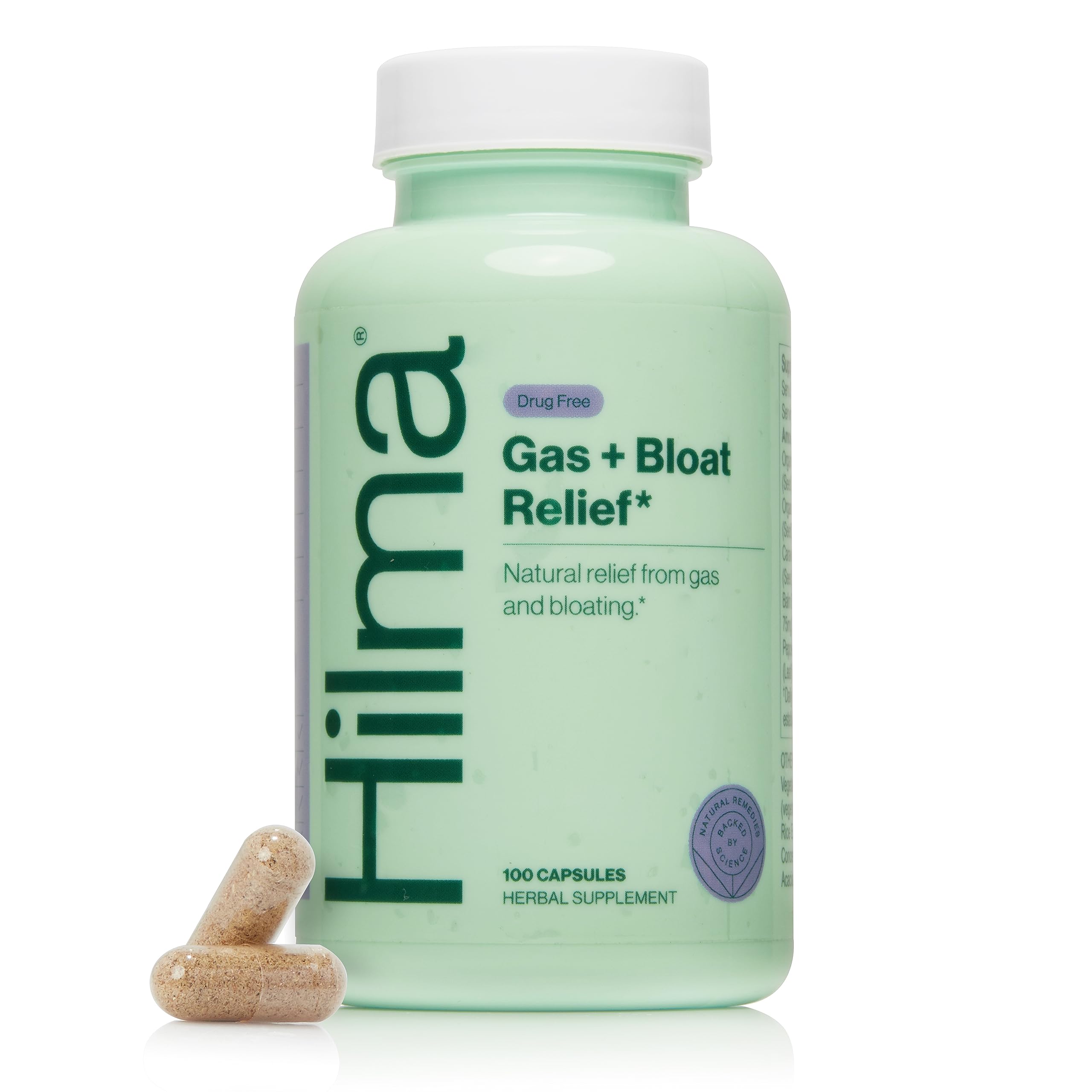 Hilma Natural Gas & Bloating Relief - with Lemon Balm, Fennel & Peppermint Leaf Hilma buy supplements canada