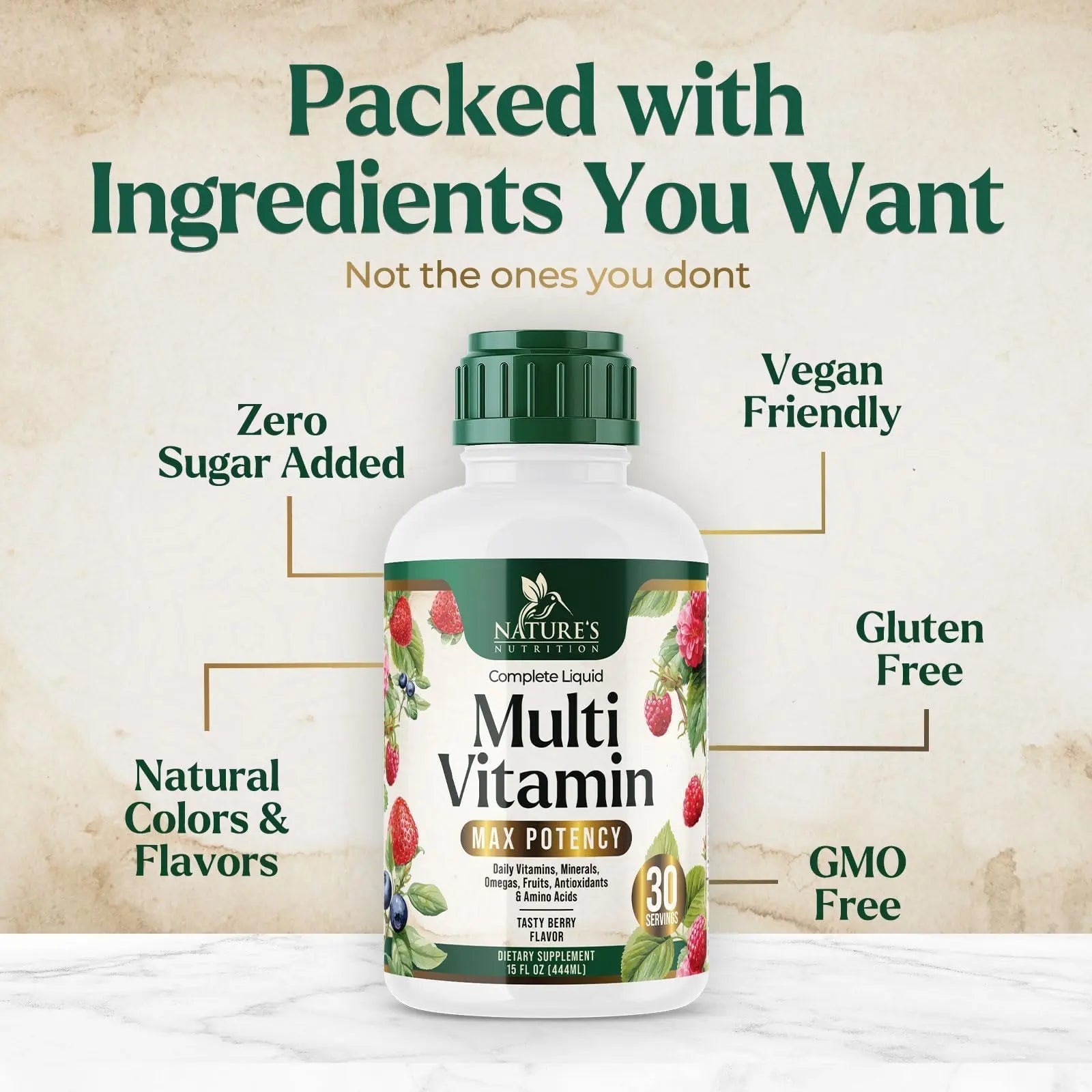 Liquid Multivitamin - Sugar Free Daily Multi Vitamin for Women, Men & Kids, Vitamins A, C, D, B-12, Biotin & Zinc - Supports Faster Hair Growth Nature's Nutrition buy supplements canada