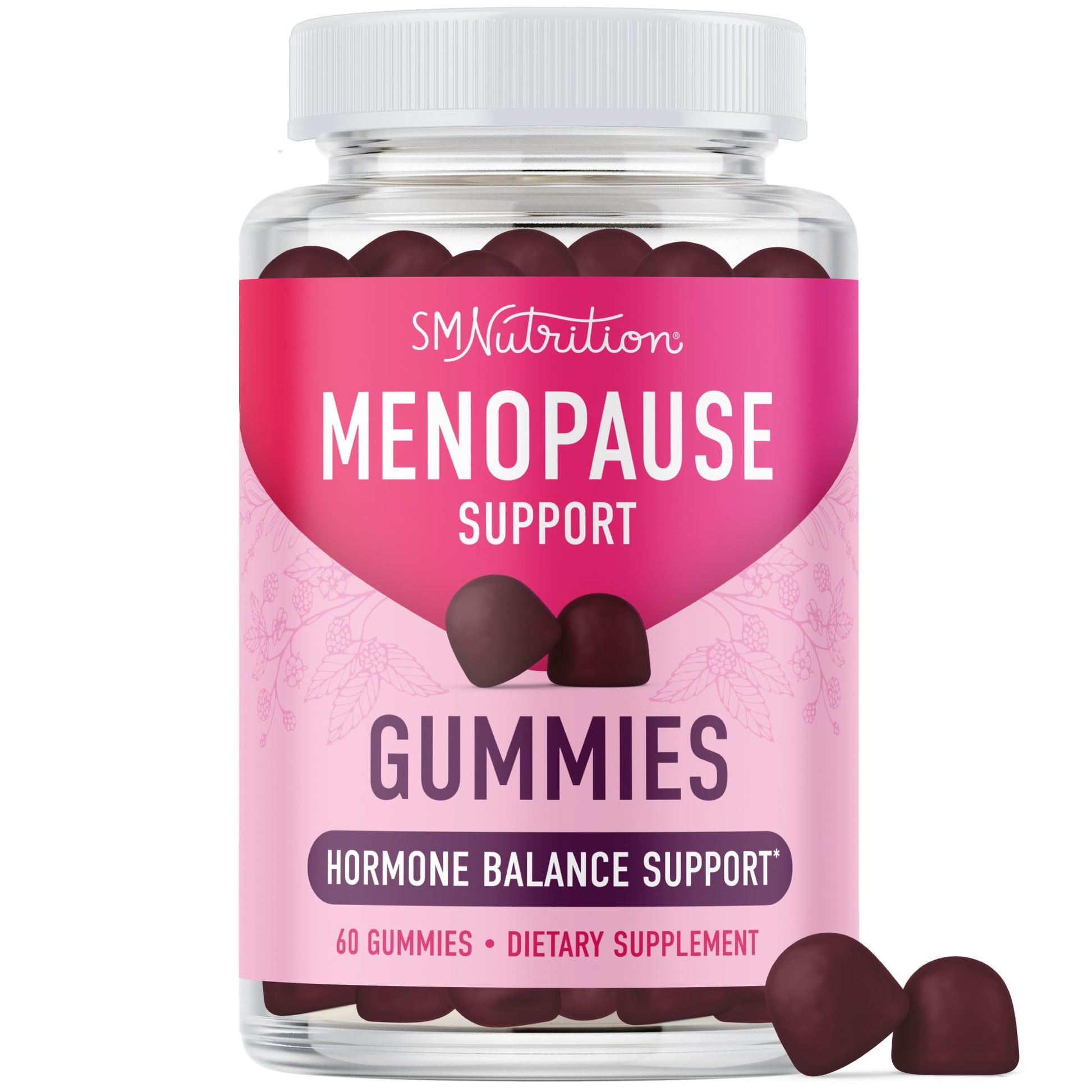 Menopause Support Gummies | Hormone Balance Relief for Hot Flashes, Night Sweats, Mood Swings, & Bloating | with Phytoestrogen Soy, Vitamin D3, PABA, Biotin | Vegetarian, Gluten-Free | 60 Count SMNutrition buy supplements canada