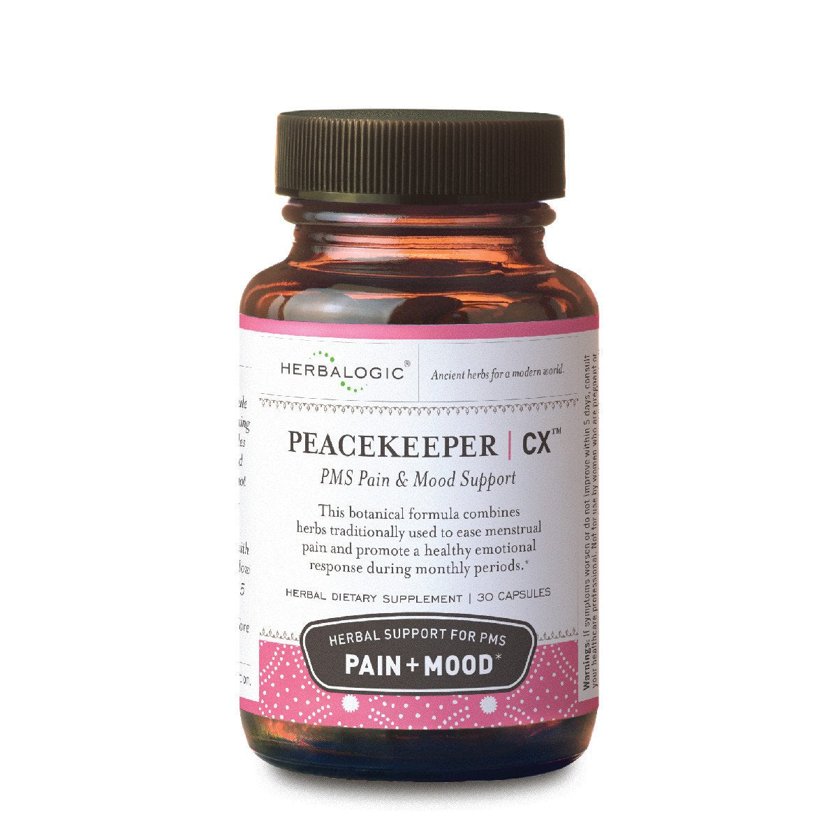 Herbalogic - Peacekeeper CX Herb Capsules - Reduces PMS Related Mood Swings - Reduces Cramps & Pain Associated with Monthly Periods - Contains Turmeric & Corydalis - 30 Cap Count Herbalogic buy supplements canada