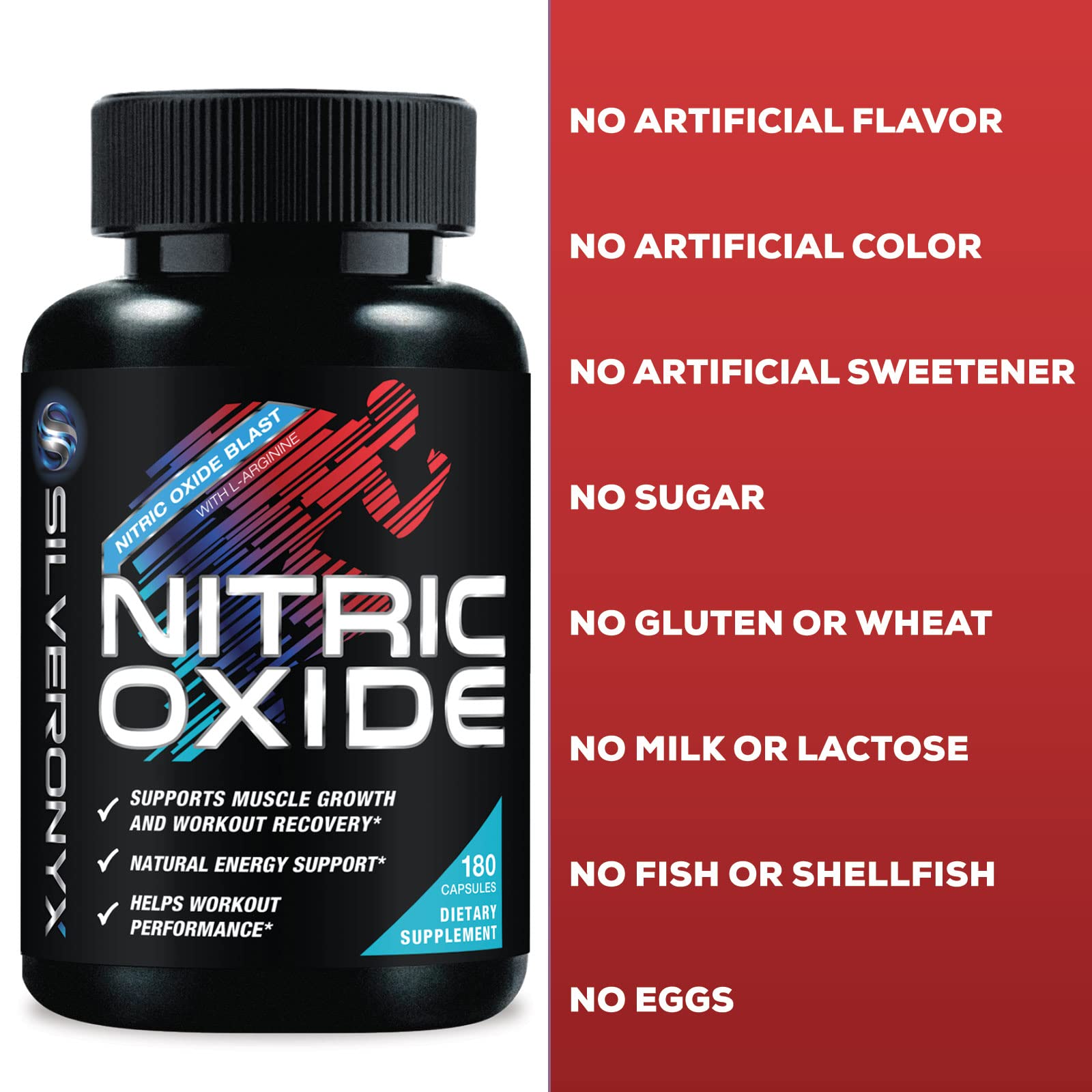 Extra Strength Nitric Oxide Supplement L Arginine 3X Strength - Citrulline Malate, AAKG SILVERONYX buy supplements canada