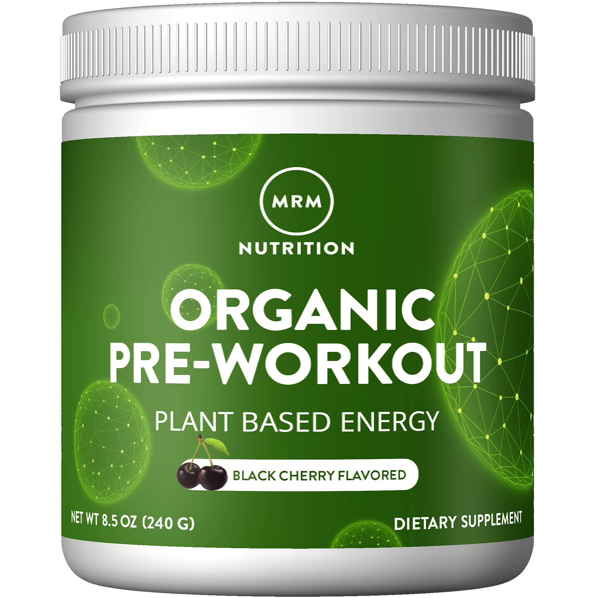 MRM Nutrition Organic Pre-Workout Powder | Black Cherry Flavored | Superfoods MRM buy supplements canada
