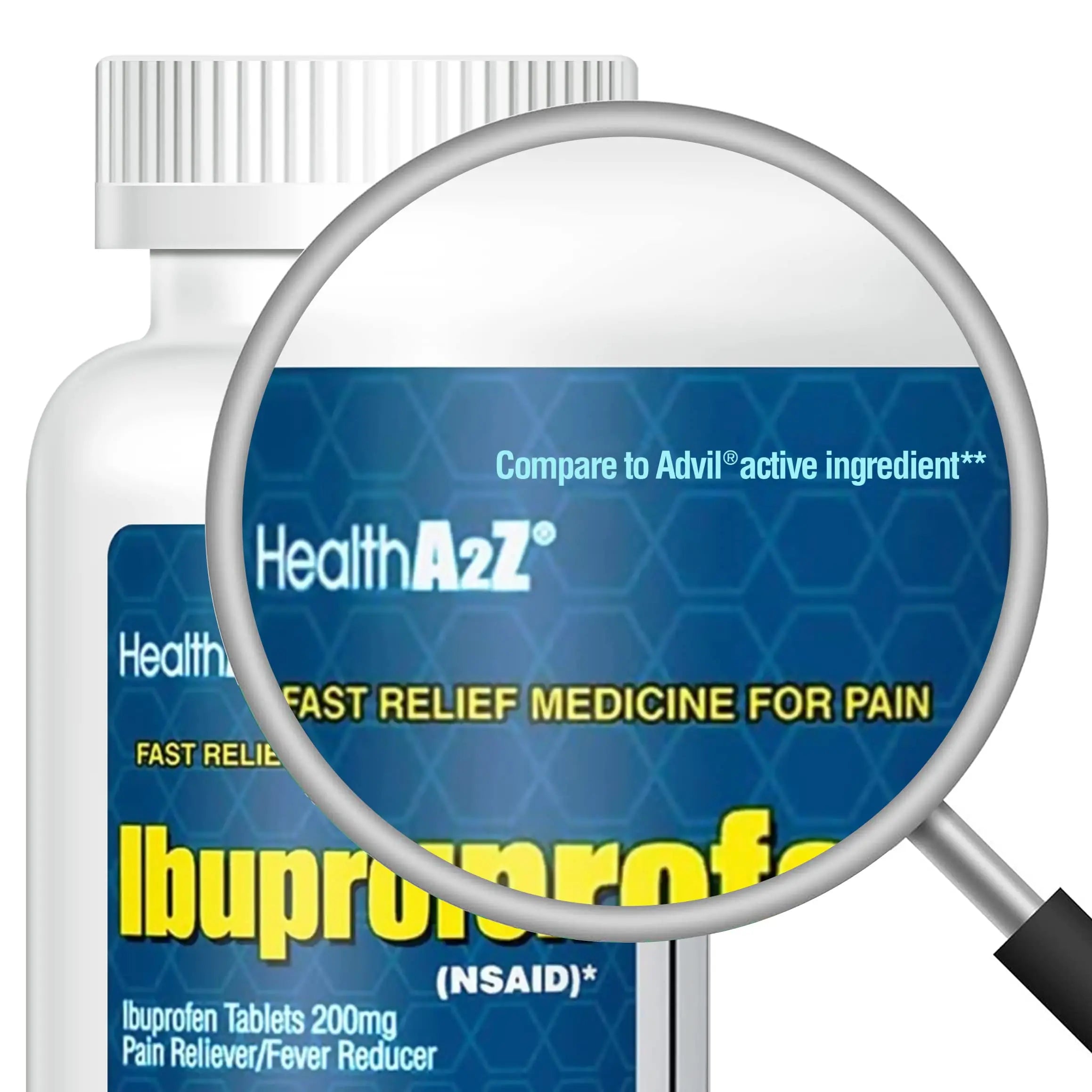 HealthA2Z® Ibuprofen 200mg | 500 Counts | Pain Relief | Body Aches | Headache | Arthritis | Cramps | Back Pain | Fever Reducer… (500 Count) HealthA2Z buy supplements canada
