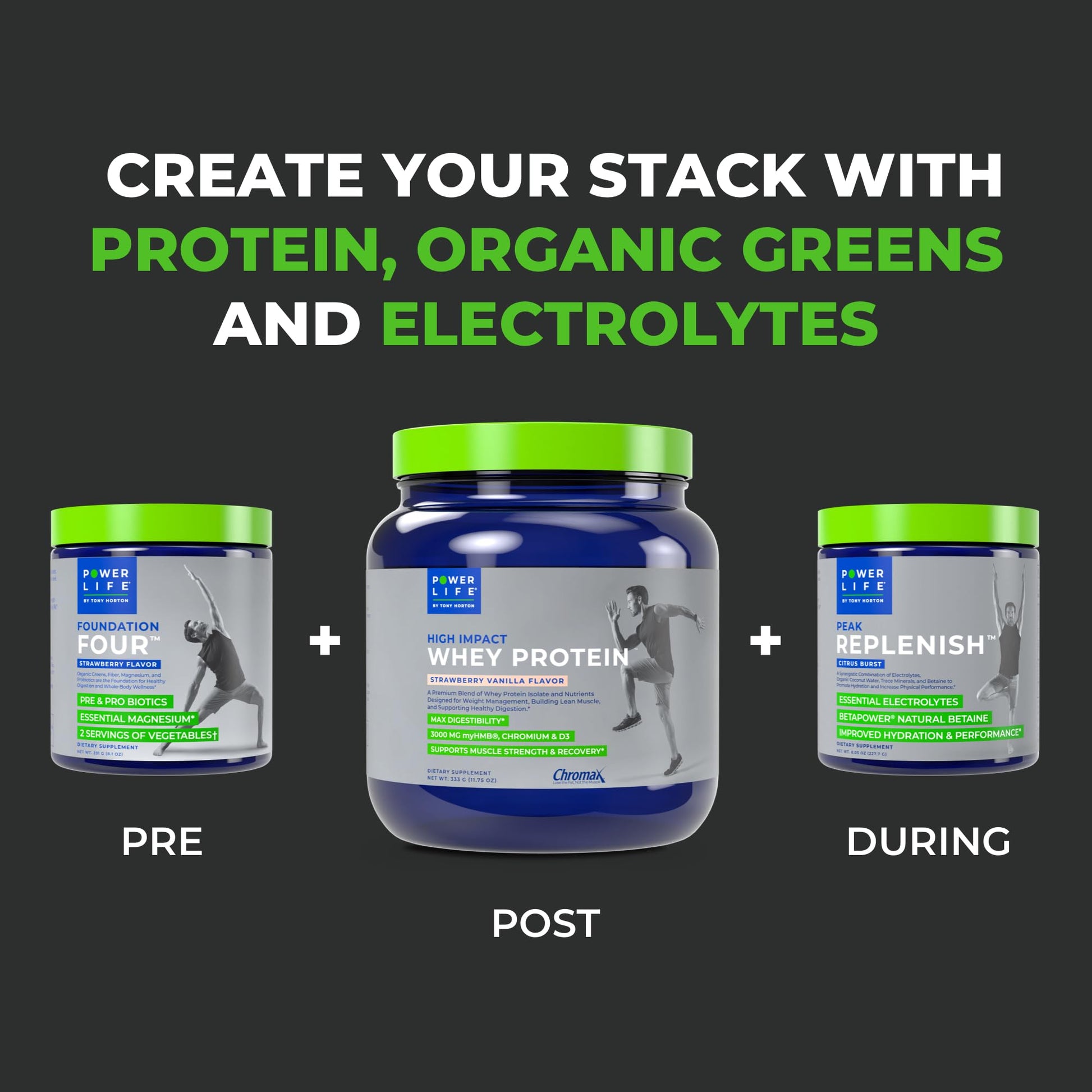 POWERLIFE Tony Horton High Impact Grass Fed Whey Protein with 3000 MG of HMB POWERLIFE buy supplements canada