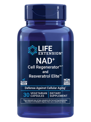 Life Extension NAD+ Cell Regenerator™ and Resveratrol Elite™*, nicotinamide riboside, Trans-resveratrol, quercetin, Fisetin, Heart Health, Healthy Aging, Vegetarian, Non-GMO, Gluten Free, 30 Capsules Life Extension buy supplements canada