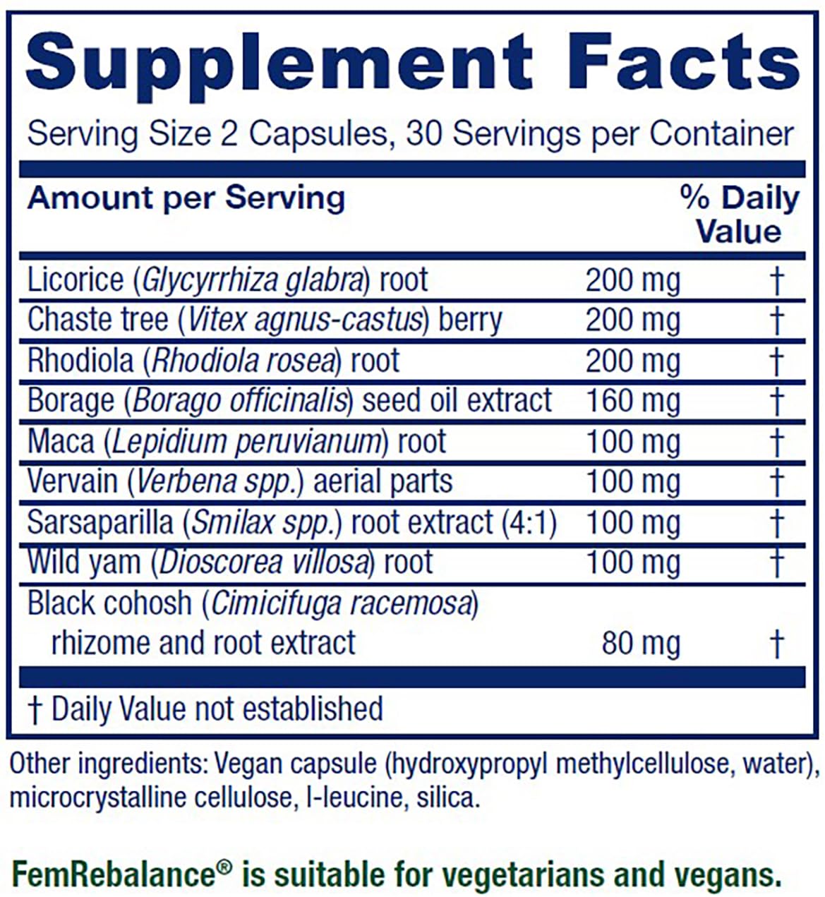Vitanica FemRebalance, Hormone Balance Support for Women, Vegan, 60 Capsules Vitanica buy supplements canada