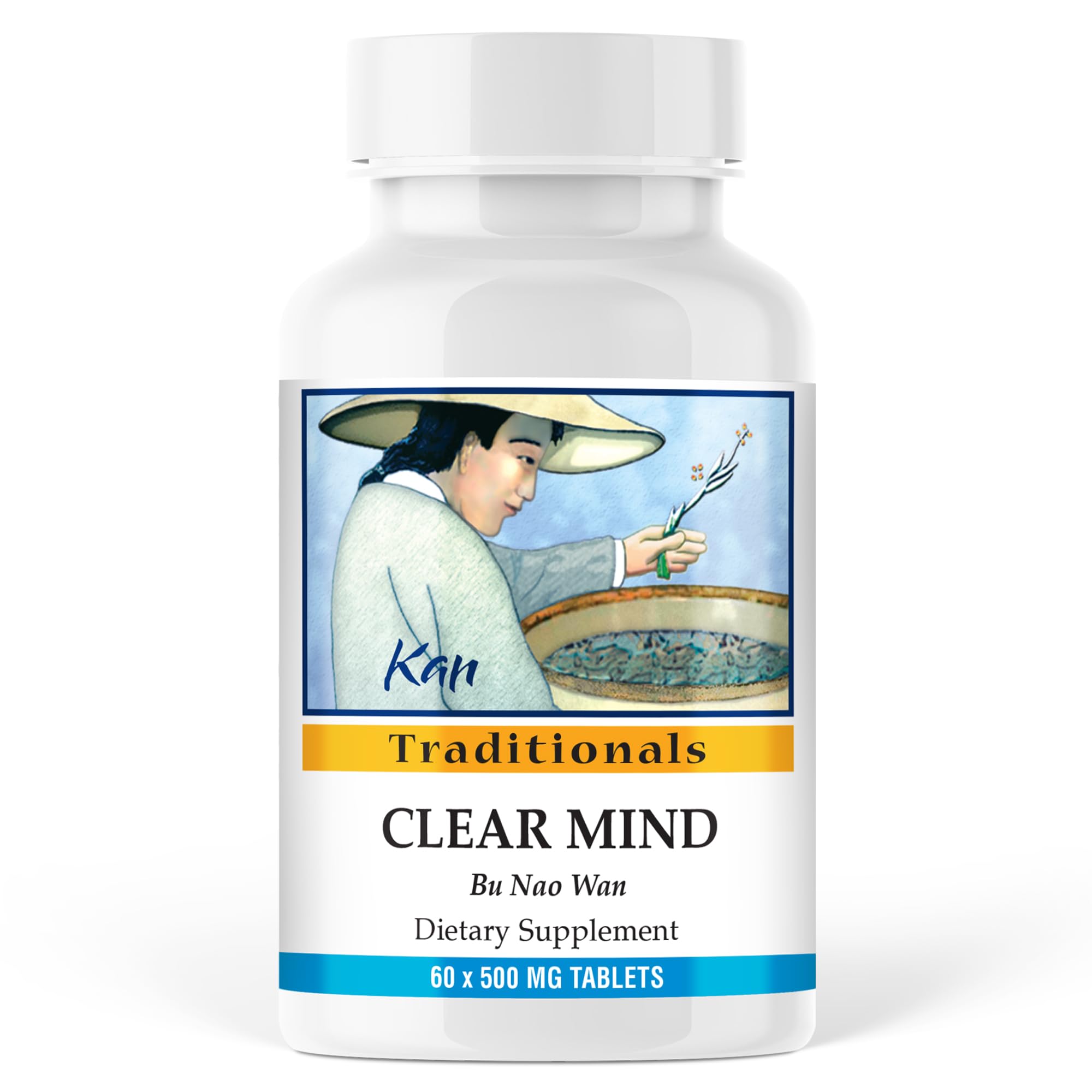 Kan Herbs Company Clear Mind Formula – Traditional Chinese Herbal Blend for Cognitive Clarity and Spirit Support, Nourishes Heart Yin and Blood, Calms Shen, Herbal Supplement, 60 Tablets Kan Herbs buy supplements canada