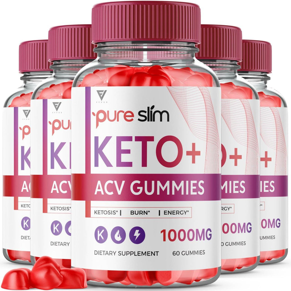 (5 Pack) Pure Slim Keto ACV Gummies, Pure Slim Keto ACV Gummies Advanced Weight Loss Fyvus buy supplements canada
